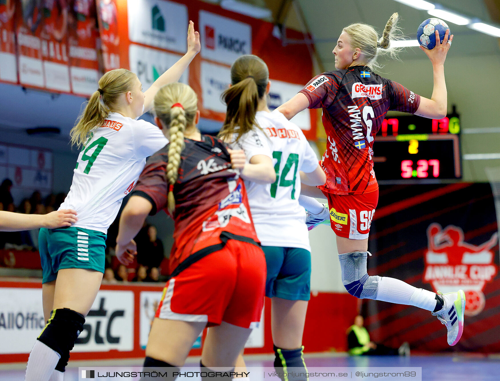 USM F18 Steg 4 Skövde HF-Skuru IK 23-26,dam,Skövde Idrottshall,Skövde,Sverige,Ungdoms-SM,Handboll,2025,369514