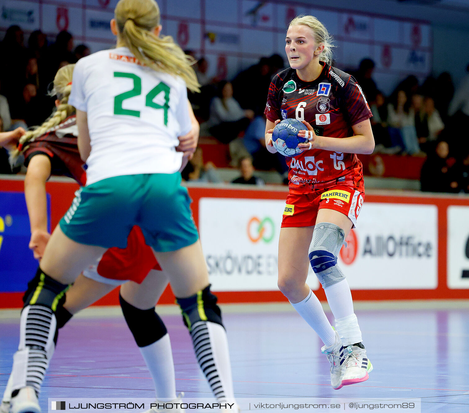 USM F18 Steg 4 Skövde HF-Skuru IK 23-26,dam,Skövde Idrottshall,Skövde,Sverige,Ungdoms-SM,Handboll,2025,369521