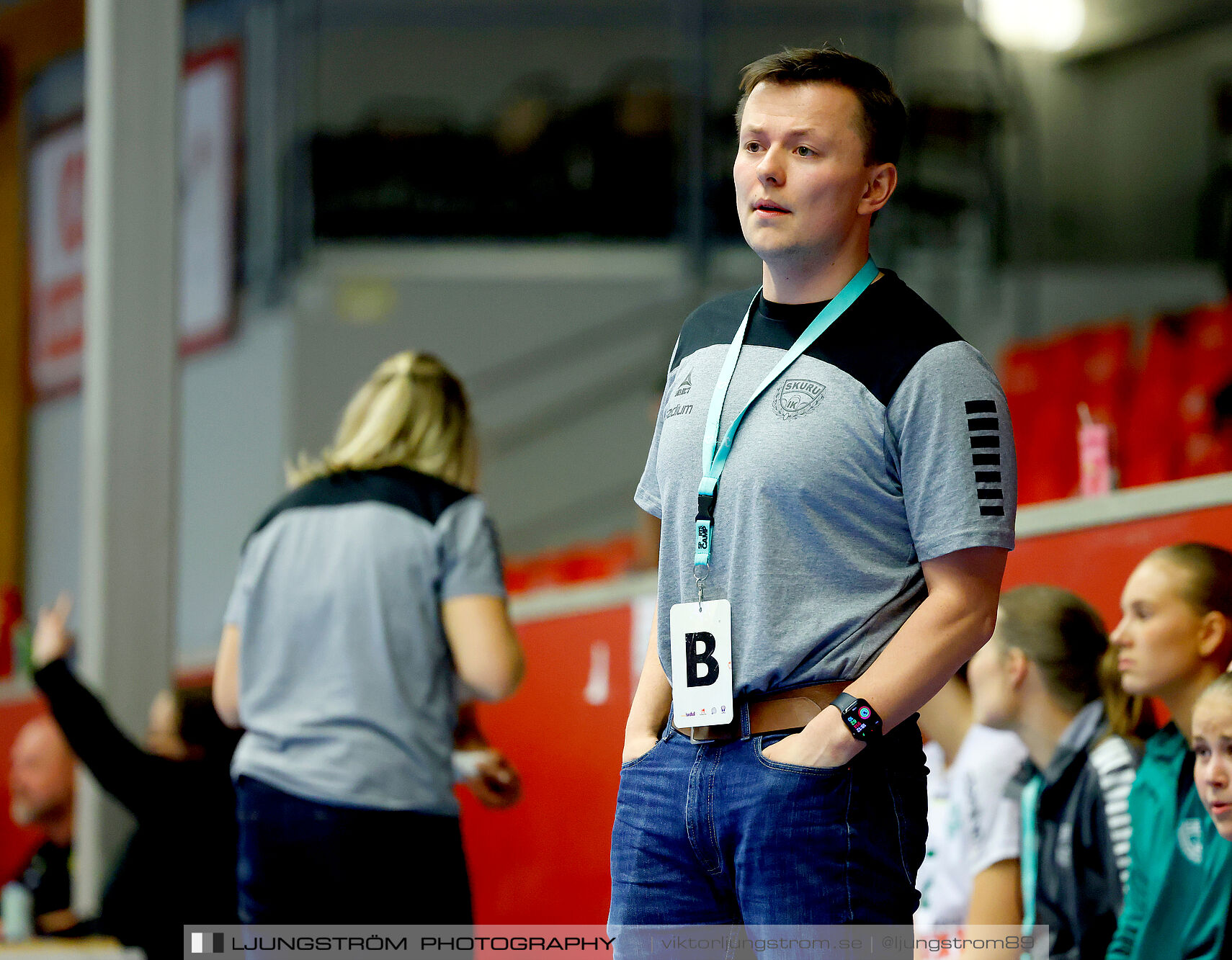 USM F18 Steg 4 Skövde HF-Skuru IK 23-26,dam,Skövde Idrottshall,Skövde,Sverige,Ungdoms-SM,Handboll,2025,369522