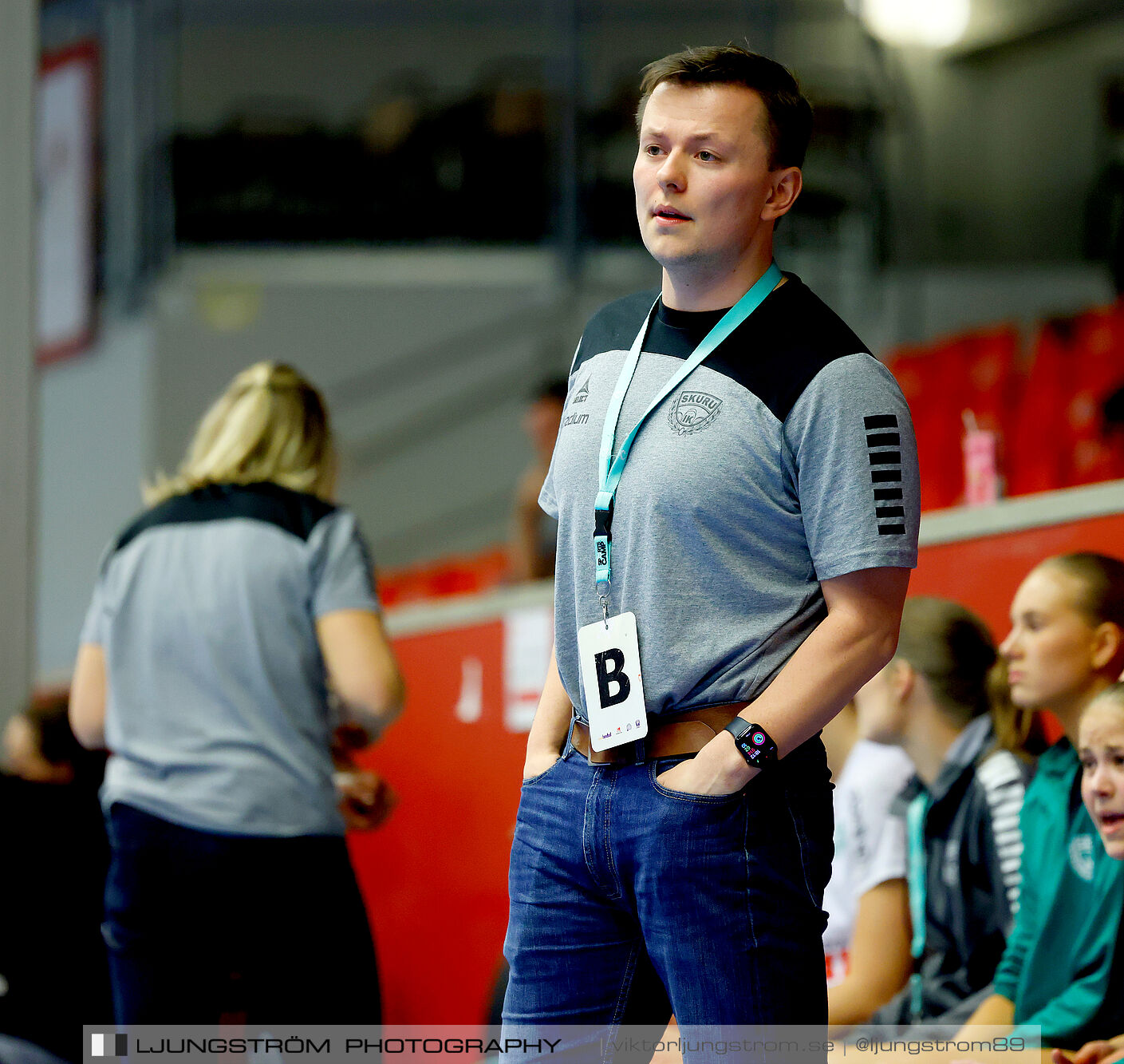 USM F18 Steg 4 Skövde HF-Skuru IK 23-26,dam,Skövde Idrottshall,Skövde,Sverige,Ungdoms-SM,Handboll,2025,369523
