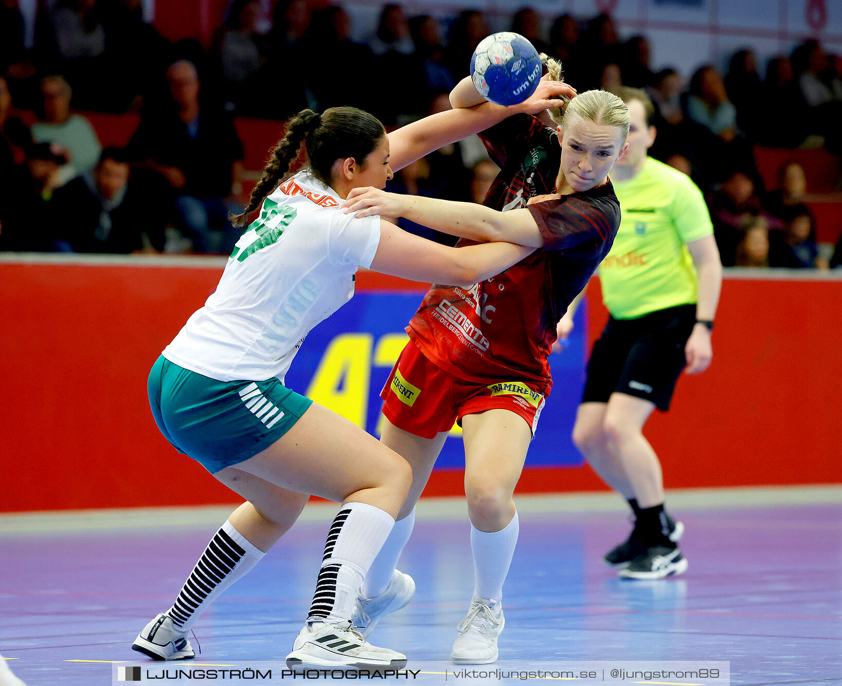 USM F18 Steg 4 Skövde HF-Skuru IK 23-26,dam,Skövde Idrottshall,Skövde,Sverige,Ungdoms-SM,Handboll,2025,369536