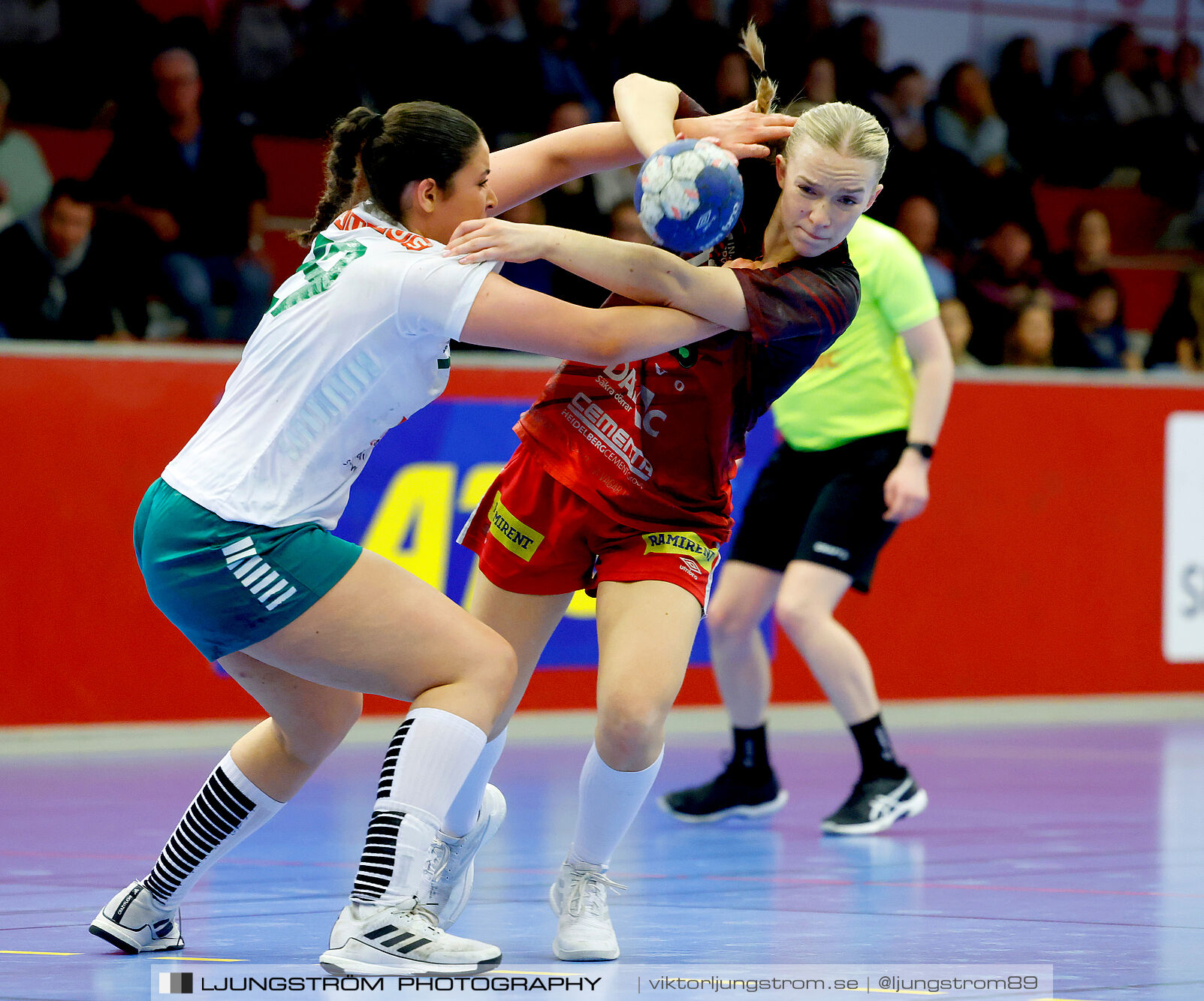 USM F18 Steg 4 Skövde HF-Skuru IK 23-26,dam,Skövde Idrottshall,Skövde,Sverige,Ungdoms-SM,Handboll,2025,369537