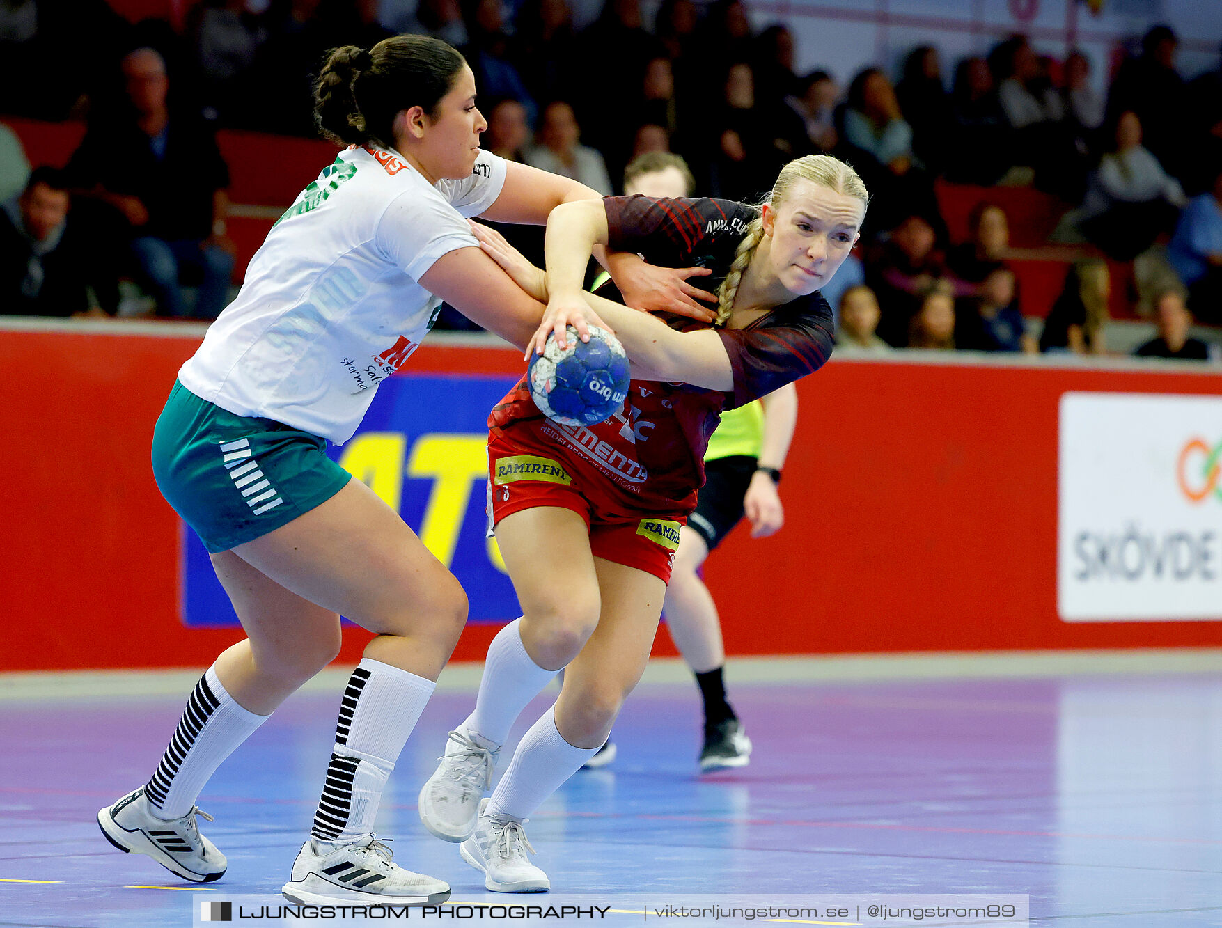 USM F18 Steg 4 Skövde HF-Skuru IK 23-26,dam,Skövde Idrottshall,Skövde,Sverige,Ungdoms-SM,Handboll,2025,369539