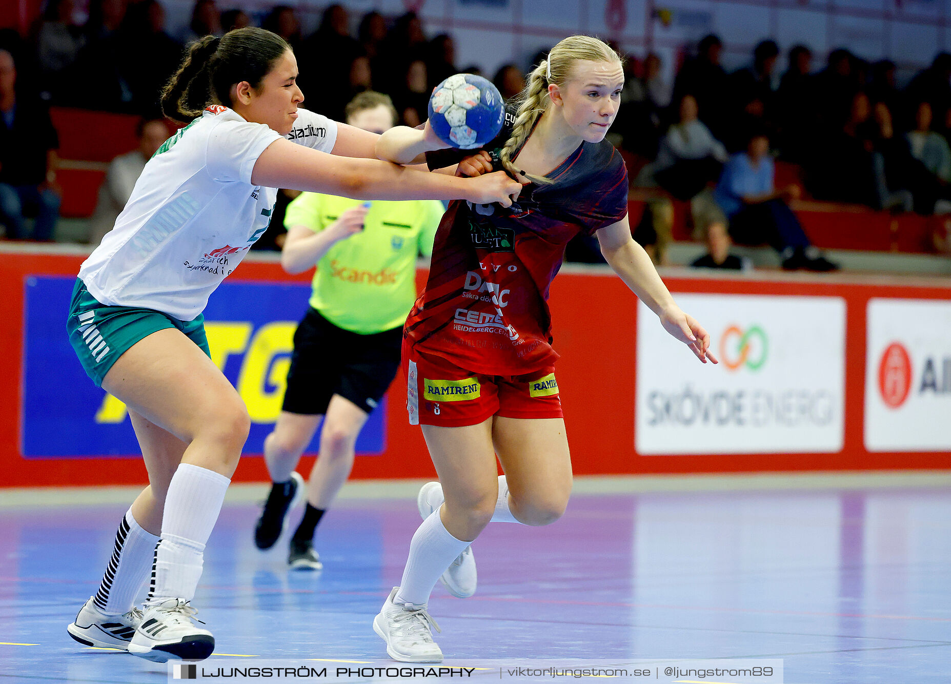 USM F18 Steg 4 Skövde HF-Skuru IK 23-26,dam,Skövde Idrottshall,Skövde,Sverige,Ungdoms-SM,Handboll,2025,369541