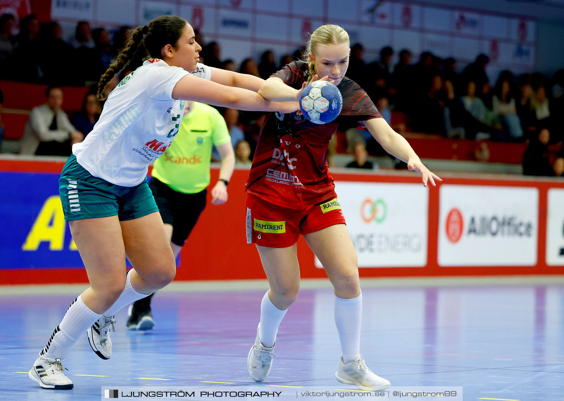 USM F18 Steg 4 Skövde HF-Skuru IK 23-26,dam,Skövde Idrottshall,Skövde,Sverige,Ungdoms-SM,Handboll,2025,369542