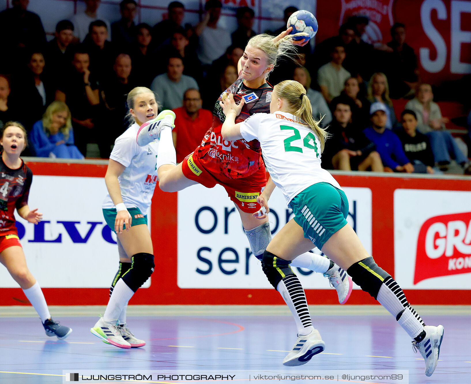 USM F18 Steg 4 Skövde HF-Skuru IK 23-26,dam,Skövde Idrottshall,Skövde,Sverige,Ungdoms-SM,Handboll,2025,369561