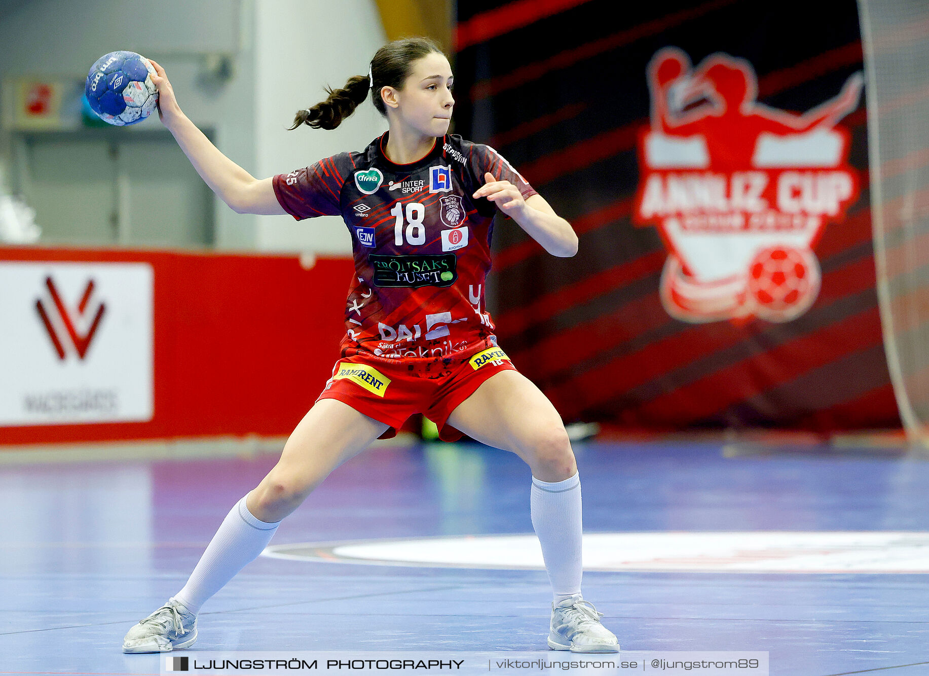 USM F18 Steg 4 Skövde HF-Skuru IK 23-26,dam,Skövde Idrottshall,Skövde,Sverige,Ungdoms-SM,Handboll,2025,369570