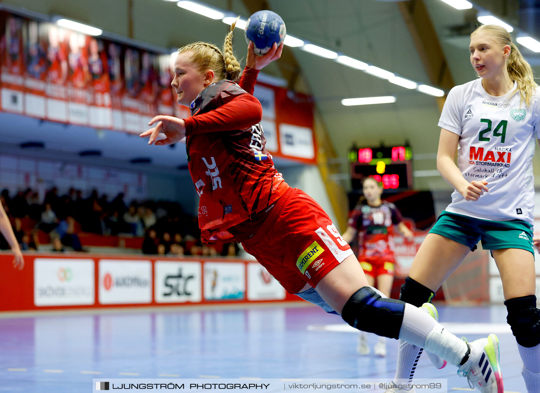 USM F18 Steg 4 Skövde HF-Skuru IK 23-26,dam,Skövde Idrottshall,Skövde,Sverige,Ungdoms-SM,Handboll,2025,369572