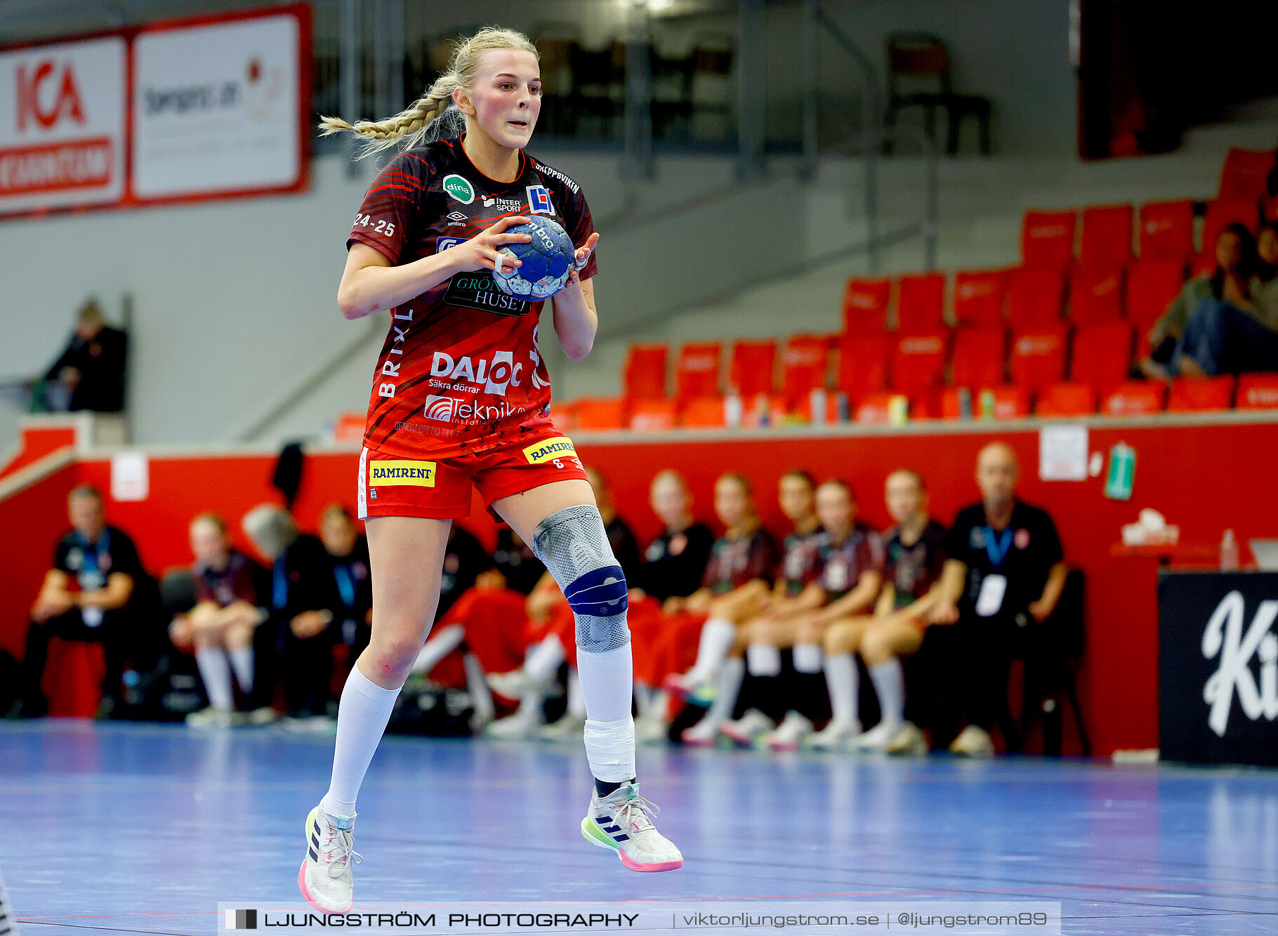 USM F18 Steg 4 Skövde HF-Skuru IK 23-26,dam,Skövde Idrottshall,Skövde,Sverige,Ungdoms-SM,Handboll,2025,369579