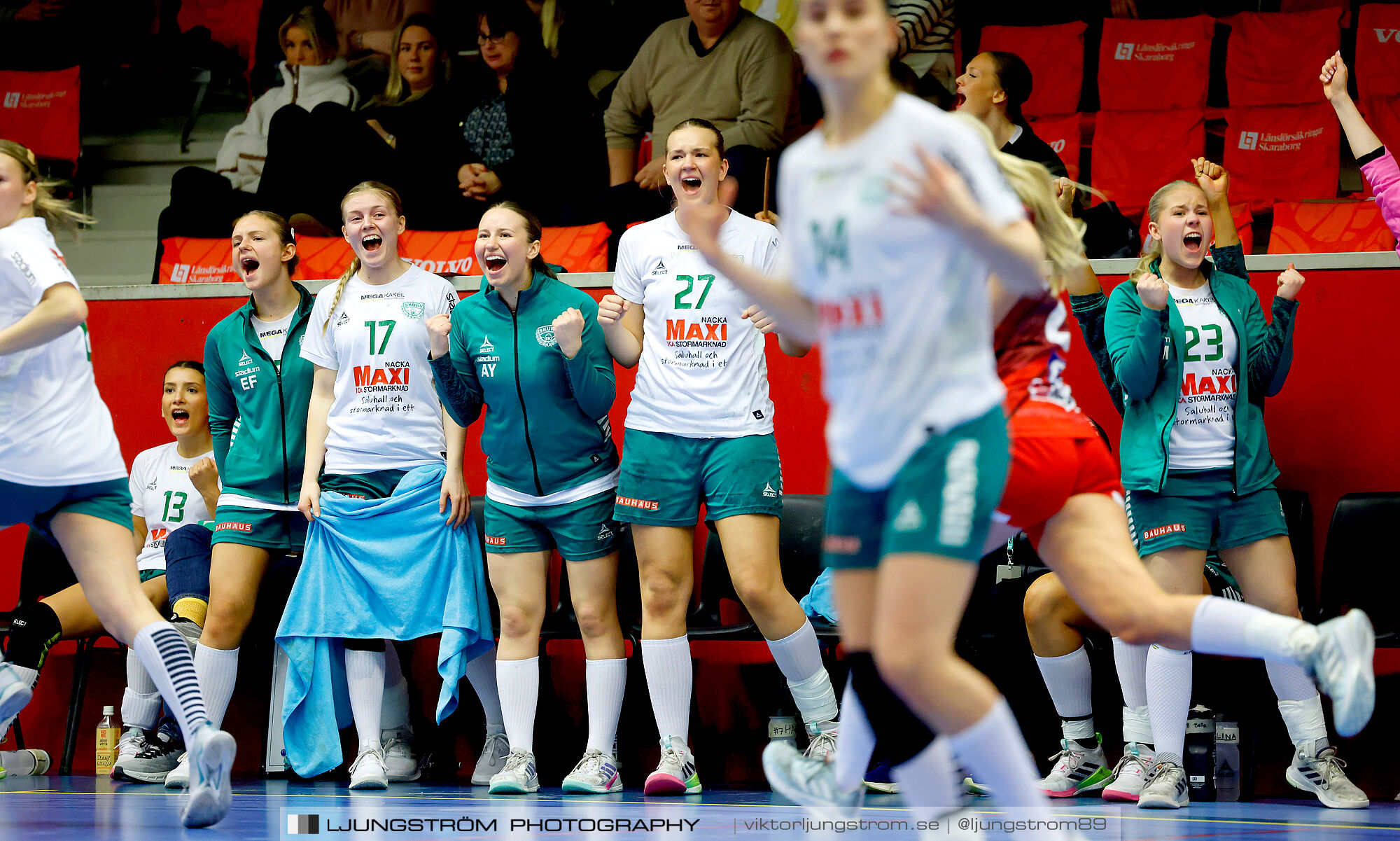 USM F18 Steg 4 Skövde HF-Skuru IK 23-26,dam,Skövde Idrottshall,Skövde,Sverige,Ungdoms-SM,Handboll,2025,369582