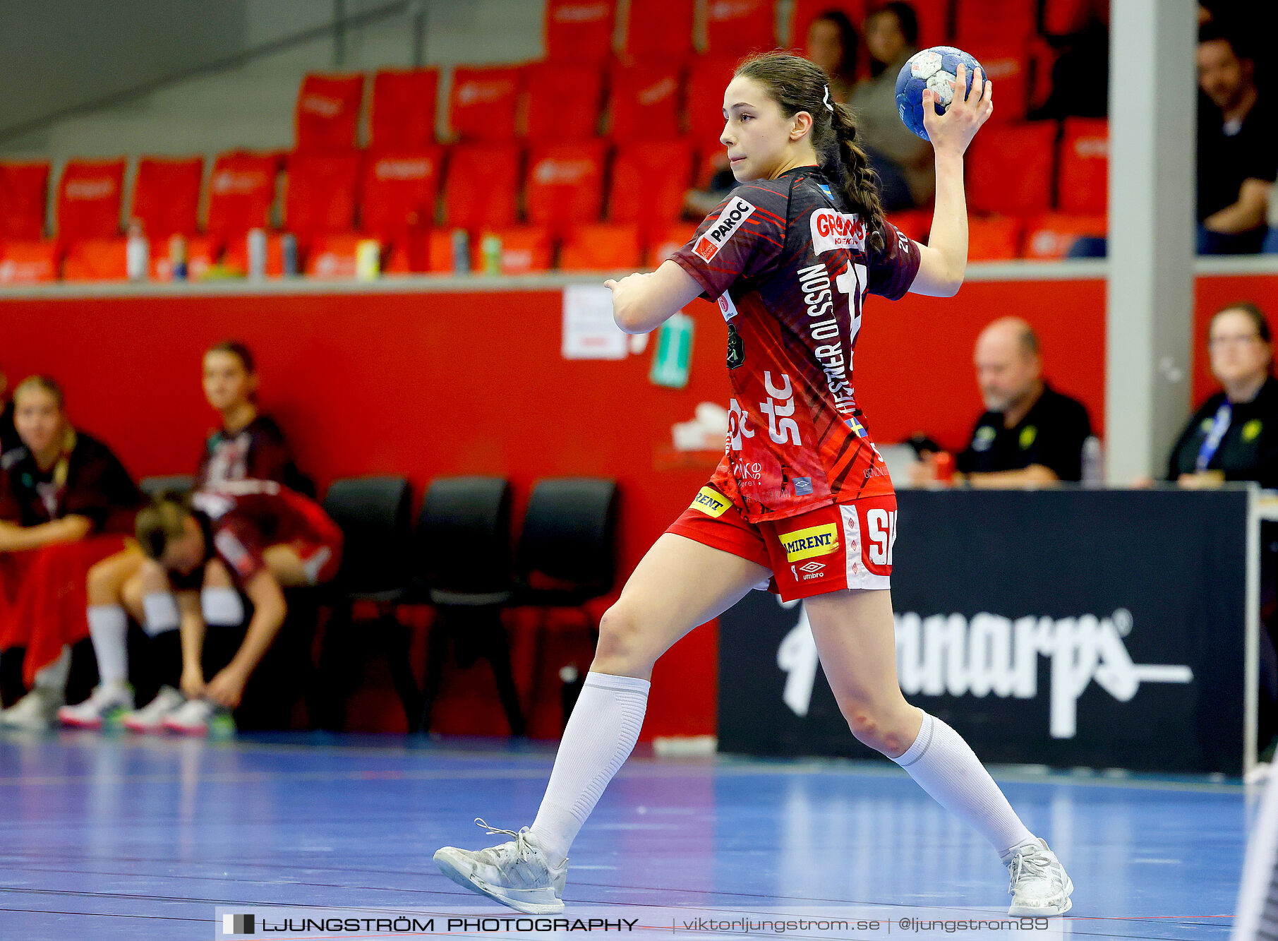 USM F18 Steg 4 Skövde HF-Skuru IK 23-26,dam,Skövde Idrottshall,Skövde,Sverige,Ungdoms-SM,Handboll,2025,369588