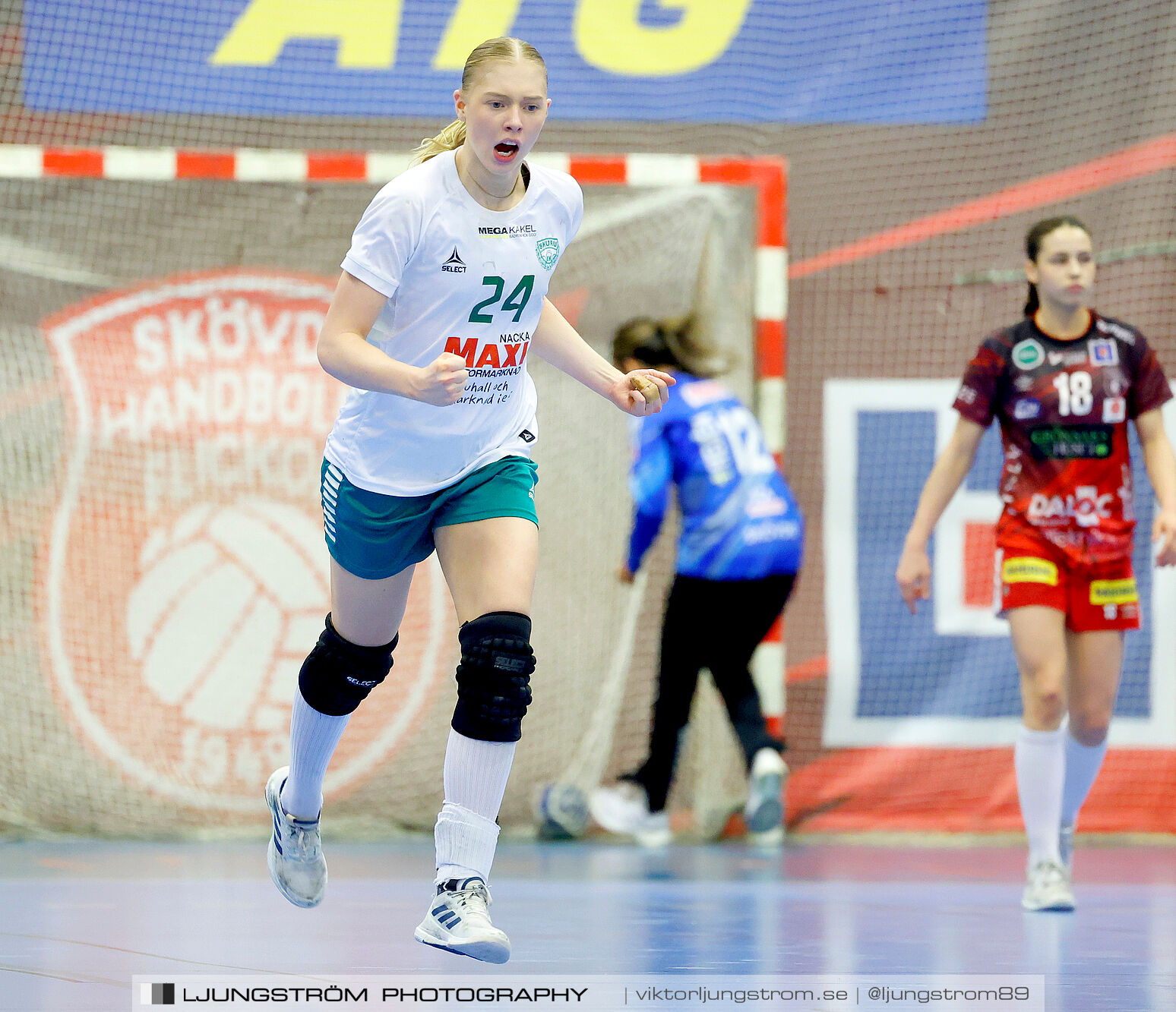 USM F18 Steg 4 Skövde HF-Skuru IK 23-26,dam,Skövde Idrottshall,Skövde,Sverige,Ungdoms-SM,Handboll,2025,369593