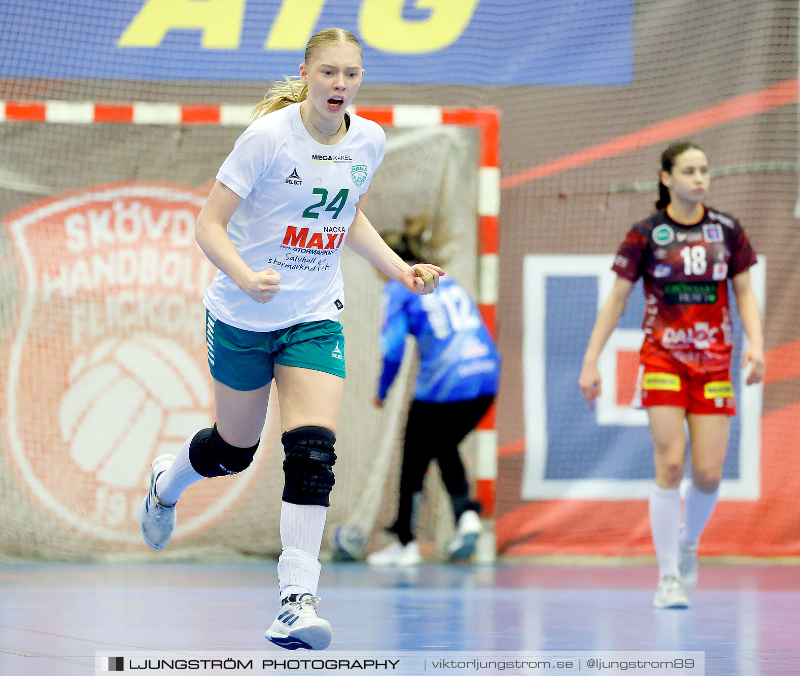USM F18 Steg 4 Skövde HF-Skuru IK 23-26,dam,Skövde Idrottshall,Skövde,Sverige,Ungdoms-SM,Handboll,2025,369594