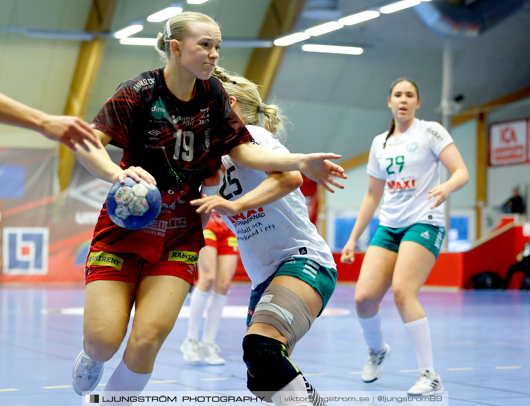 USM F18 Steg 4 Skövde HF-Skuru IK 23-26,dam,Skövde Idrottshall,Skövde,Sverige,Ungdoms-SM,Handboll,2025,369599