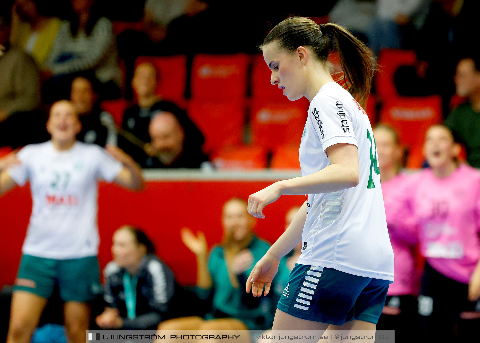 USM F18 Steg 4 Skövde HF-Skuru IK 23-26,dam,Skövde Idrottshall,Skövde,Sverige,Ungdoms-SM,Handboll,2025,369602