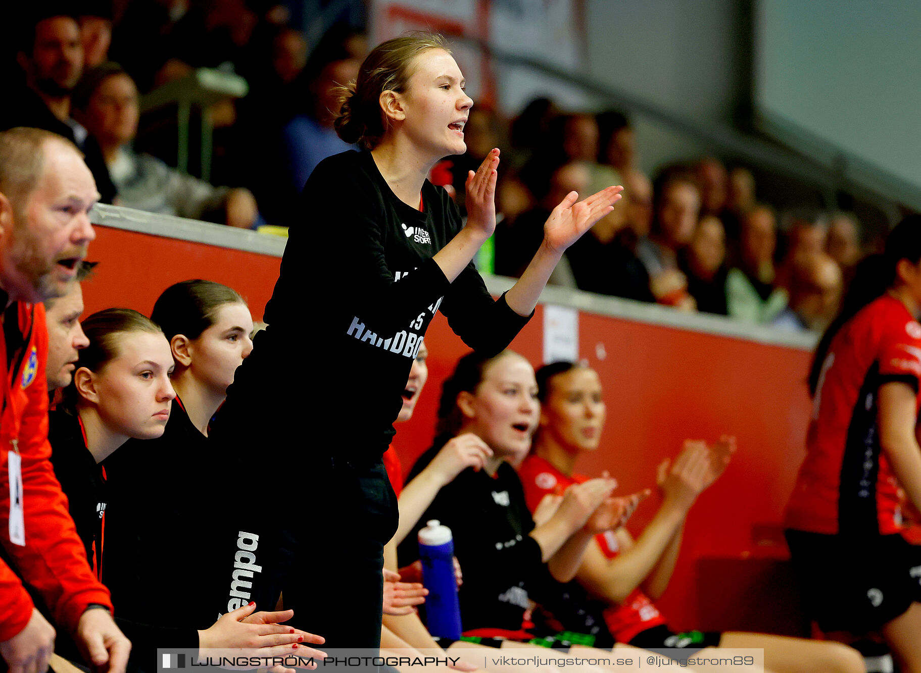 USM F18 Steg 4 HK Malmö-Enköpings HF 37-21,dam,Skövde Idrottshall,Skövde,Sverige,Ungdoms-SM,Handboll,2025,369638