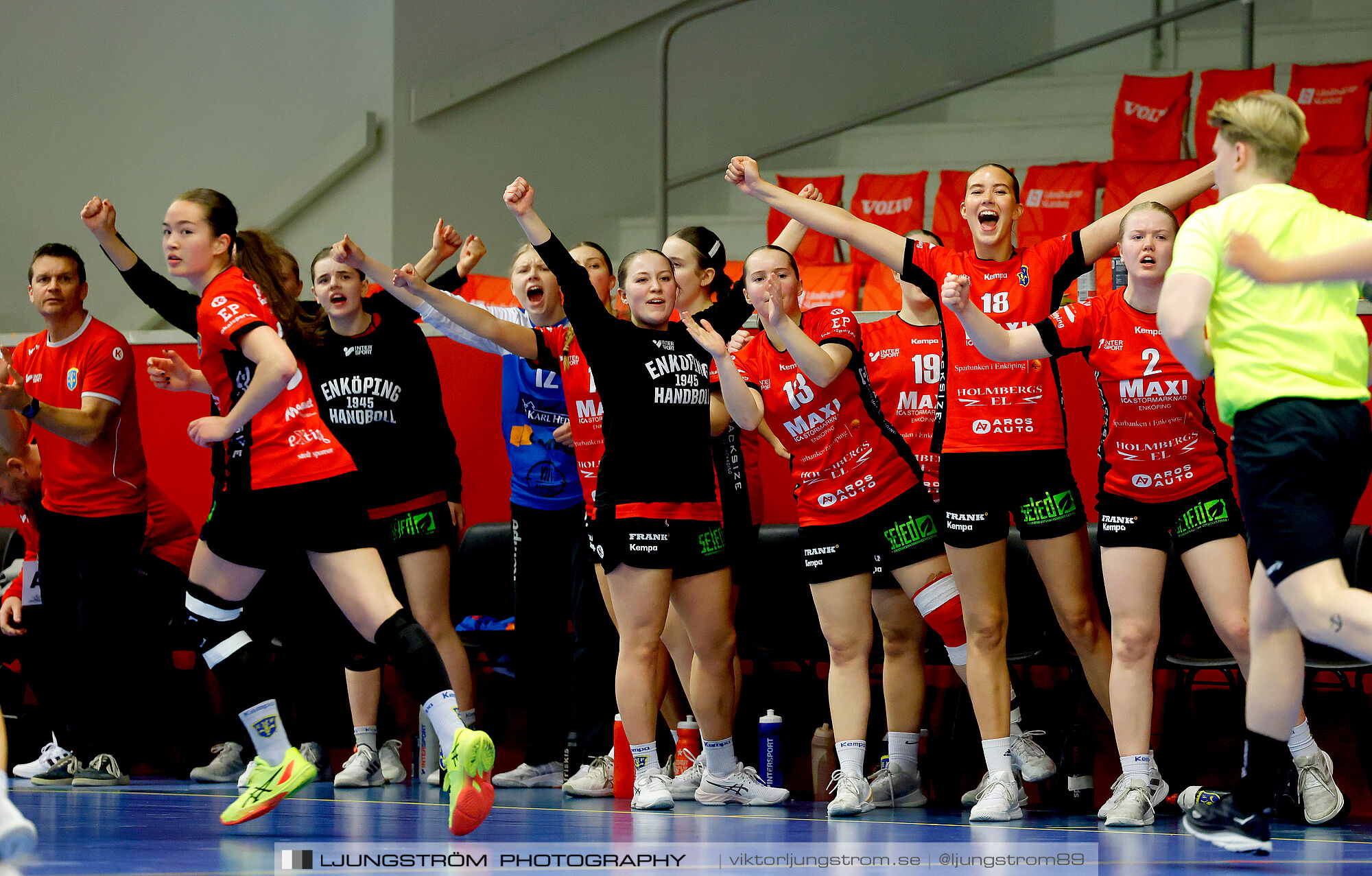 USM F18 Steg 4 HK Malmö-Enköpings HF 37-21,dam,Skövde Idrottshall,Skövde,Sverige,Ungdoms-SM,Handboll,2025,369687