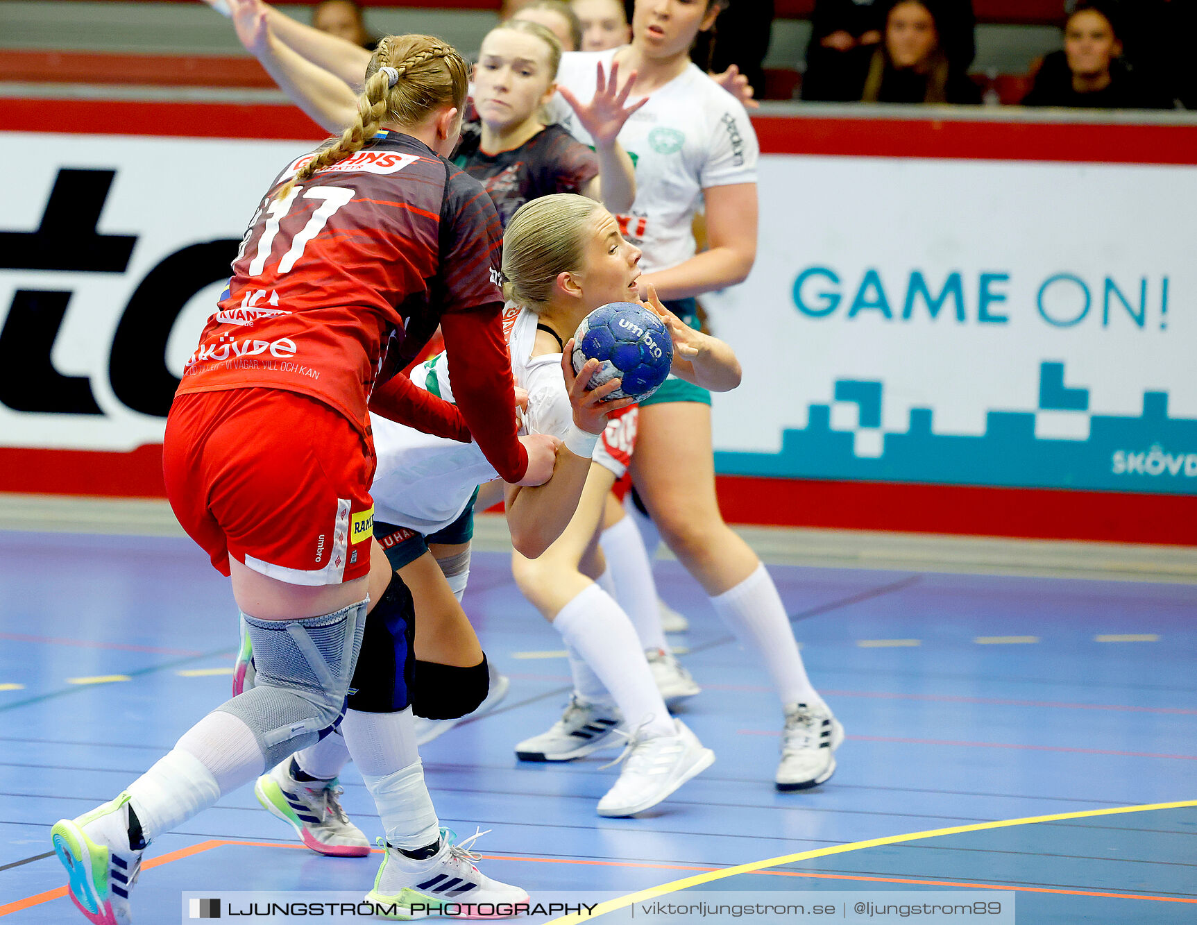 USM F18 Steg 4 Skövde HF-Skuru IK 23-26,dam,Skövde Idrottshall,Skövde,Sverige,Ungdoms-SM,Handboll,2025,369698