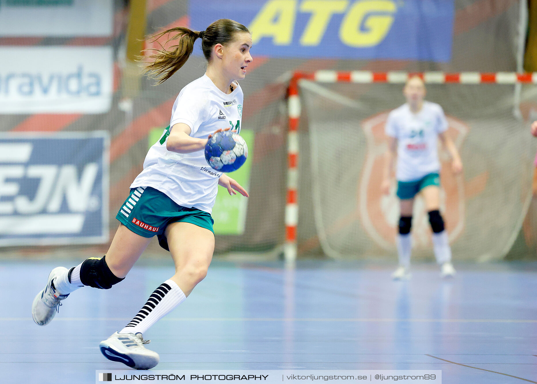 USM F18 Steg 4 Skövde HF-Skuru IK 23-26,dam,Skövde Idrottshall,Skövde,Sverige,Ungdoms-SM,Handboll,2025,369706