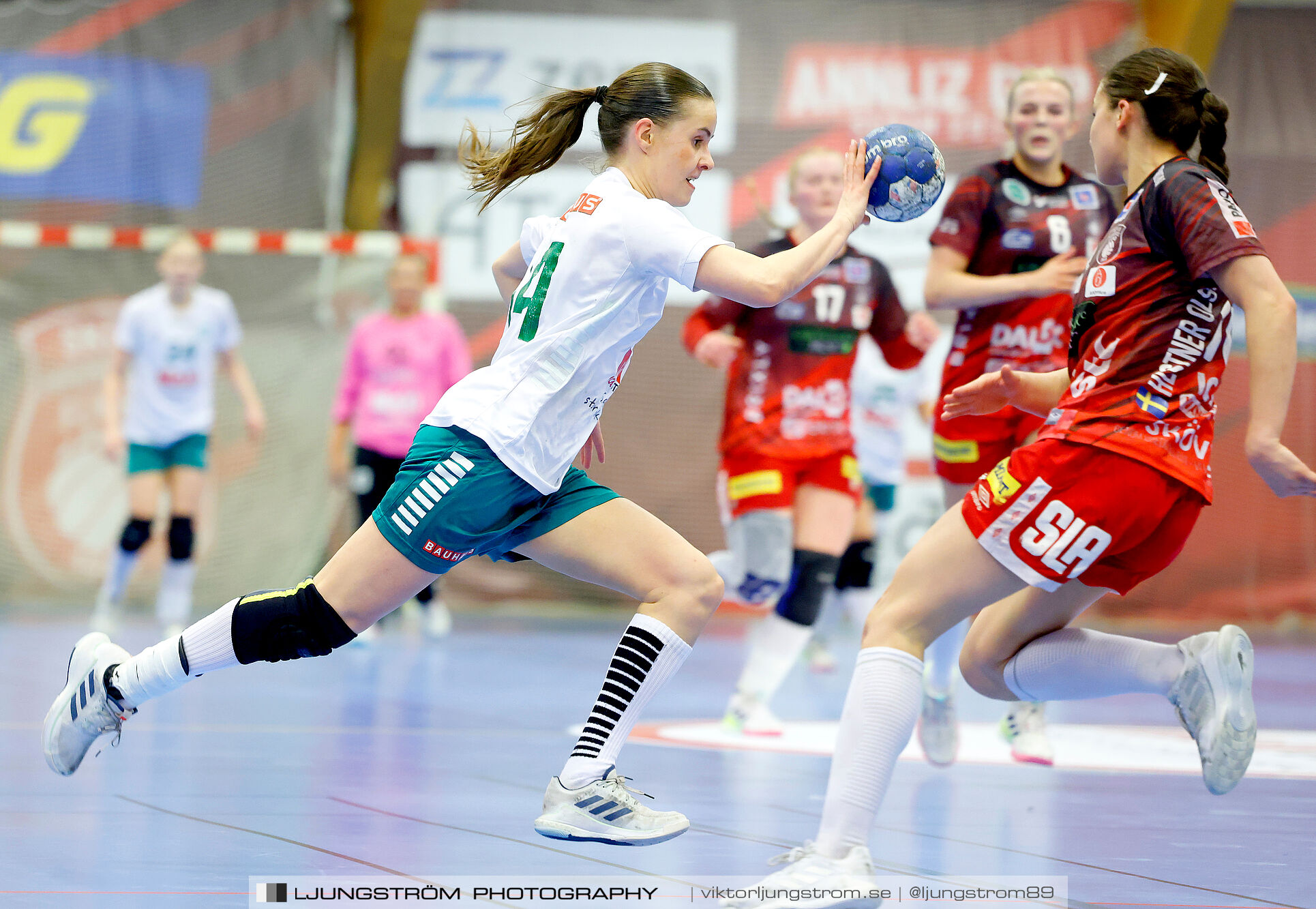 USM F18 Steg 4 Skövde HF-Skuru IK 23-26,dam,Skövde Idrottshall,Skövde,Sverige,Ungdoms-SM,Handboll,2025,369708