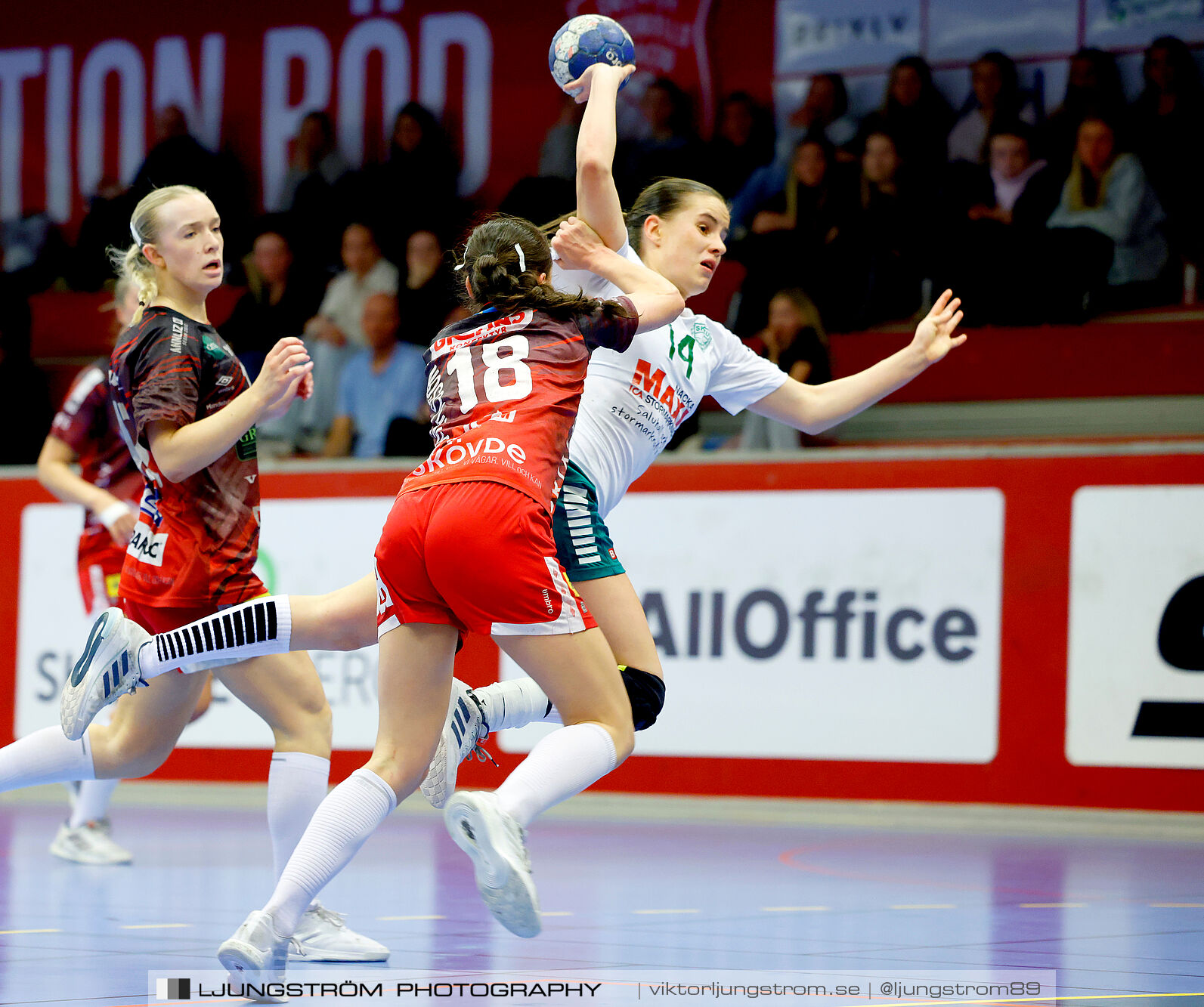 USM F18 Steg 4 Skövde HF-Skuru IK 23-26,dam,Skövde Idrottshall,Skövde,Sverige,Ungdoms-SM,Handboll,2025,369709