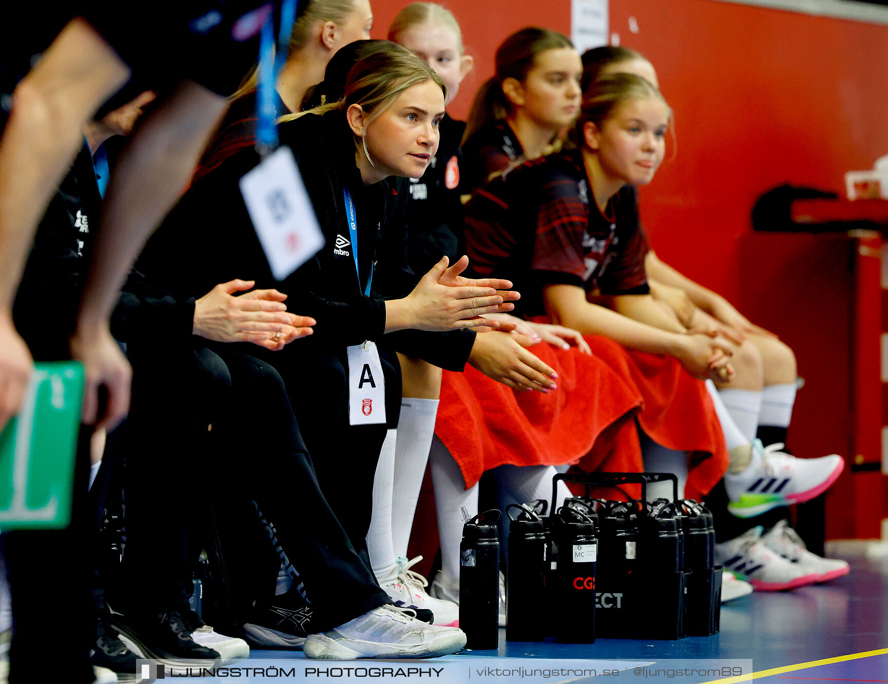 USM F18 Steg 4 Skövde HF-Skuru IK 23-26,dam,Skövde Idrottshall,Skövde,Sverige,Ungdoms-SM,Handboll,2025,369716