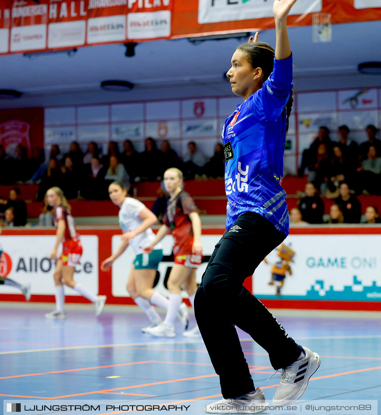 USM F18 Steg 4 Skövde HF-Skuru IK 23-26,dam,Skövde Idrottshall,Skövde,Sverige,Ungdoms-SM,Handboll,2025,369722