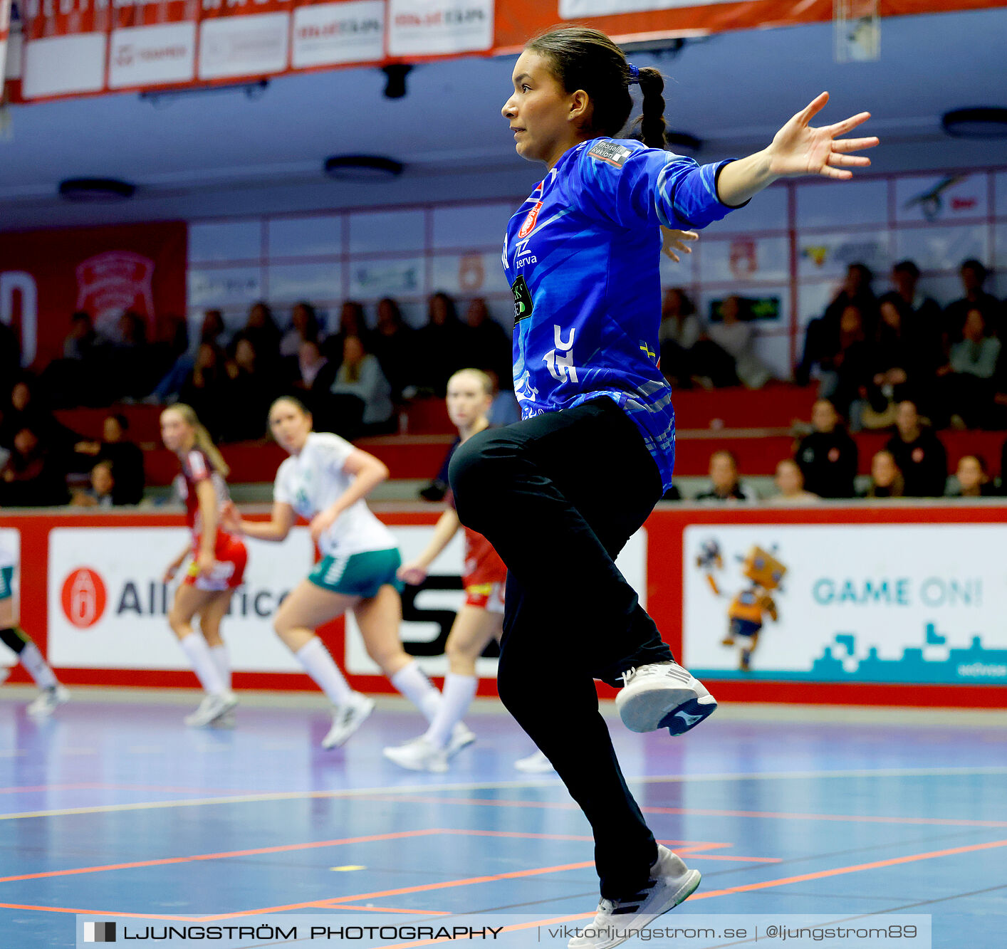 USM F18 Steg 4 Skövde HF-Skuru IK 23-26,dam,Skövde Idrottshall,Skövde,Sverige,Ungdoms-SM,Handboll,2025,369723