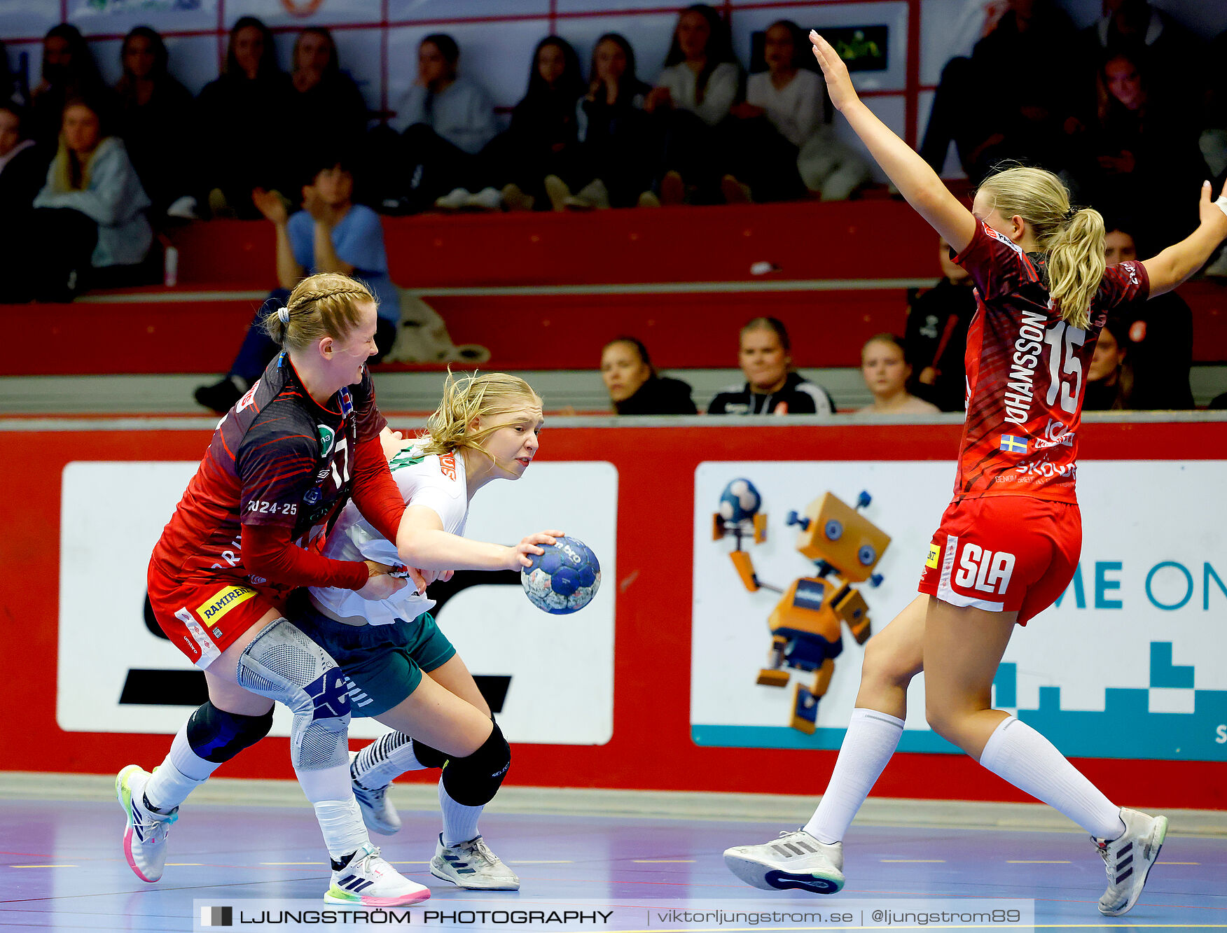 USM F18 Steg 4 Skövde HF-Skuru IK 23-26,dam,Skövde Idrottshall,Skövde,Sverige,Ungdoms-SM,Handboll,2025,369736