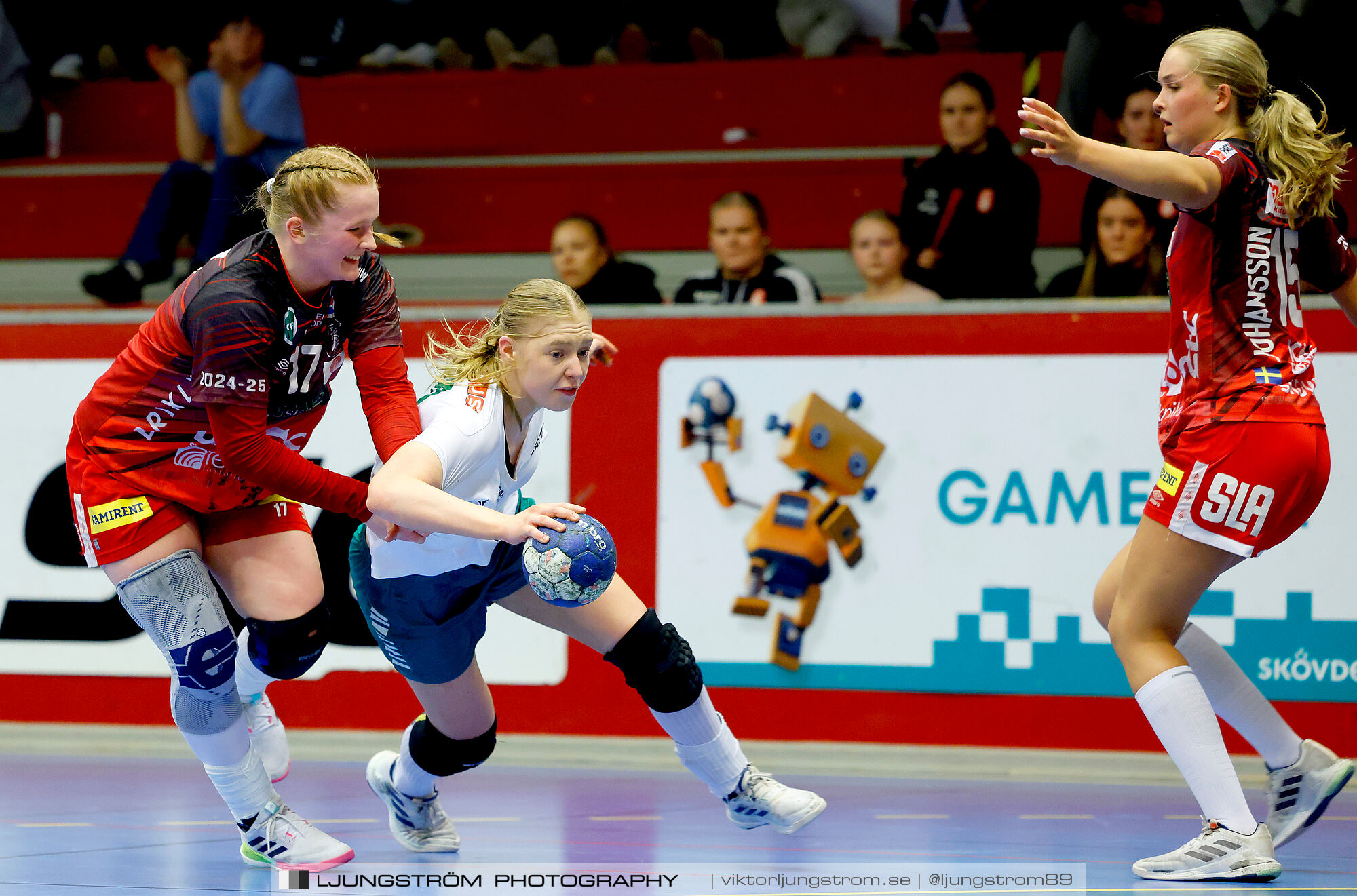 USM F18 Steg 4 Skövde HF-Skuru IK 23-26,dam,Skövde Idrottshall,Skövde,Sverige,Ungdoms-SM,Handboll,2025,369737