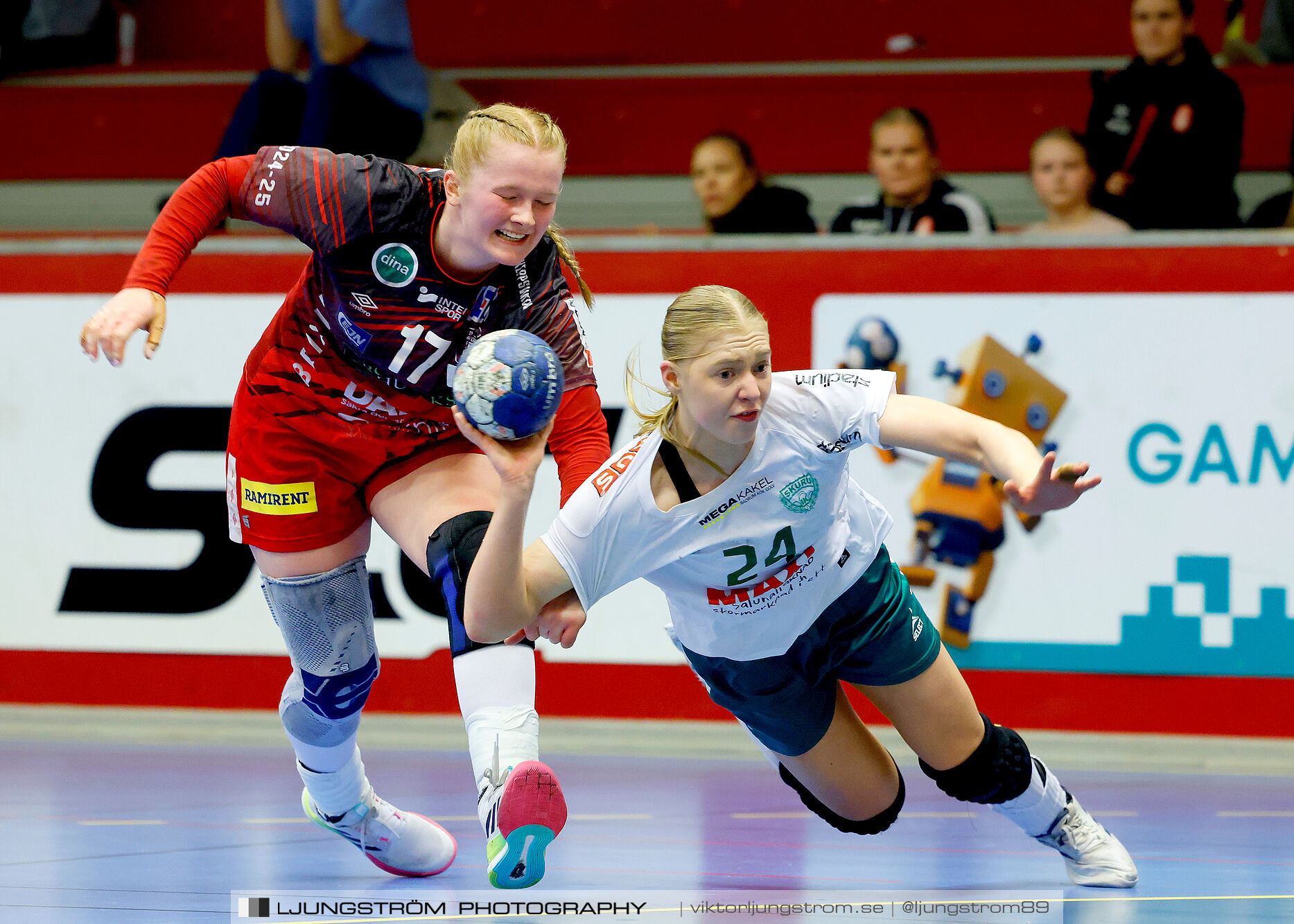 USM F18 Steg 4 Skövde HF-Skuru IK 23-26,dam,Skövde Idrottshall,Skövde,Sverige,Ungdoms-SM,Handboll,2025,369740