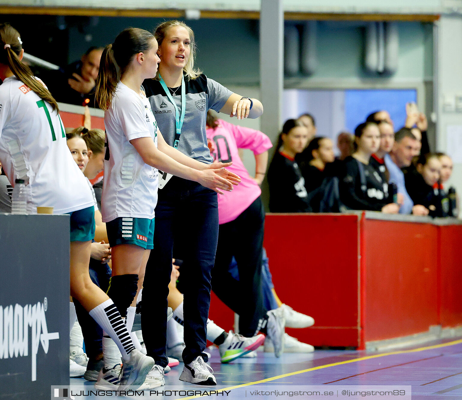 USM F18 Steg 4 Skövde HF-Skuru IK 23-26,dam,Skövde Idrottshall,Skövde,Sverige,Ungdoms-SM,Handboll,2025,369749