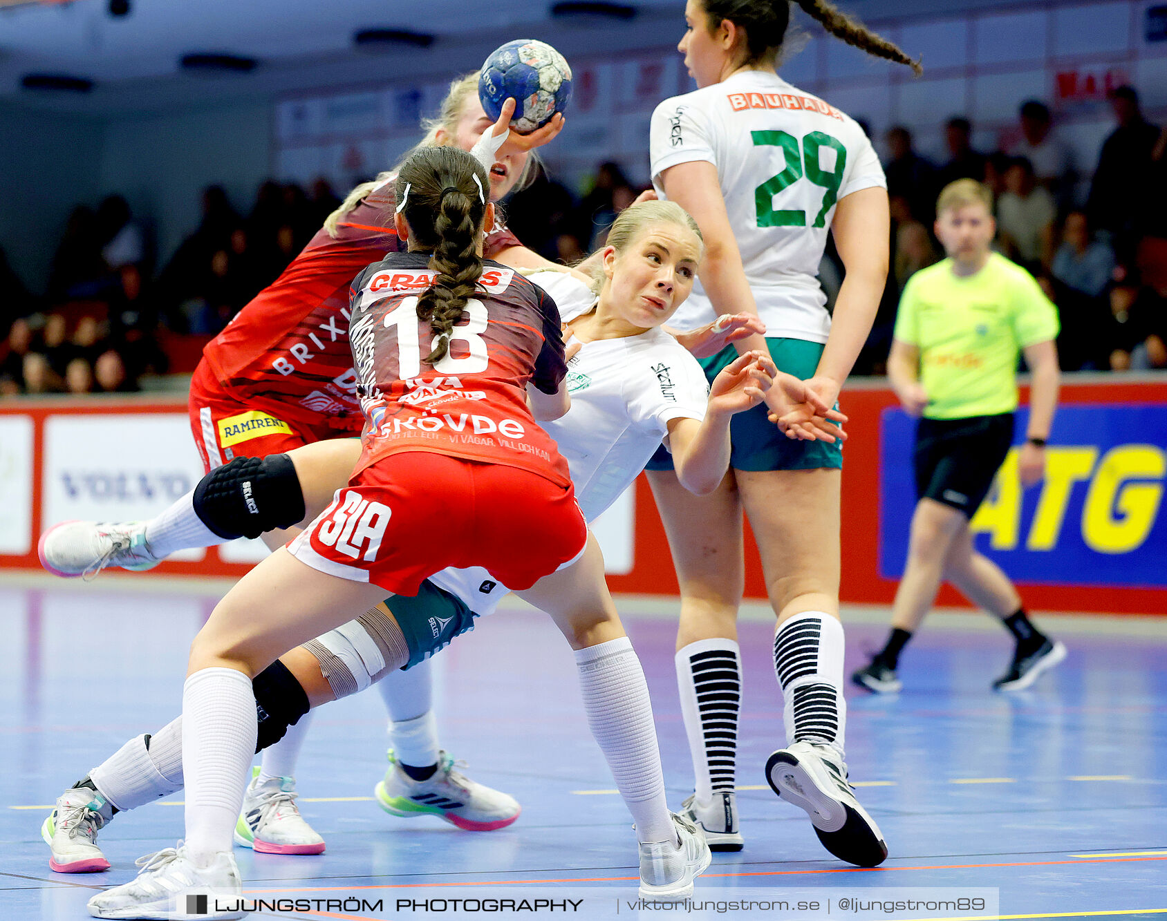 USM F18 Steg 4 Skövde HF-Skuru IK 23-26,dam,Skövde Idrottshall,Skövde,Sverige,Ungdoms-SM,Handboll,2025,369765