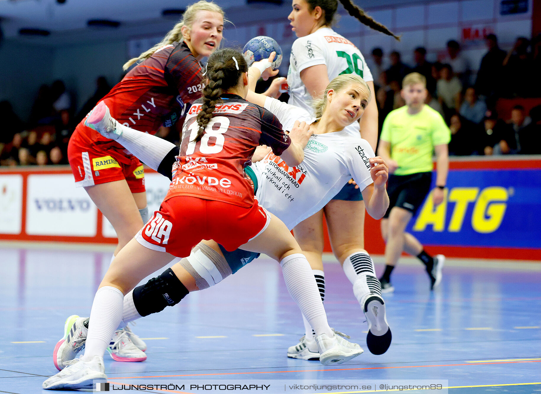 USM F18 Steg 4 Skövde HF-Skuru IK 23-26,dam,Skövde Idrottshall,Skövde,Sverige,Ungdoms-SM,Handboll,2025,369766