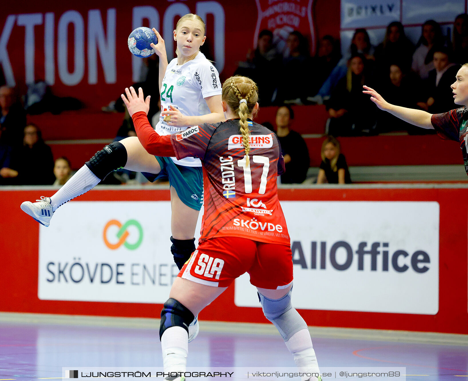 USM F18 Steg 4 Skövde HF-Skuru IK 23-26,dam,Skövde Idrottshall,Skövde,Sverige,Ungdoms-SM,Handboll,2025,369780