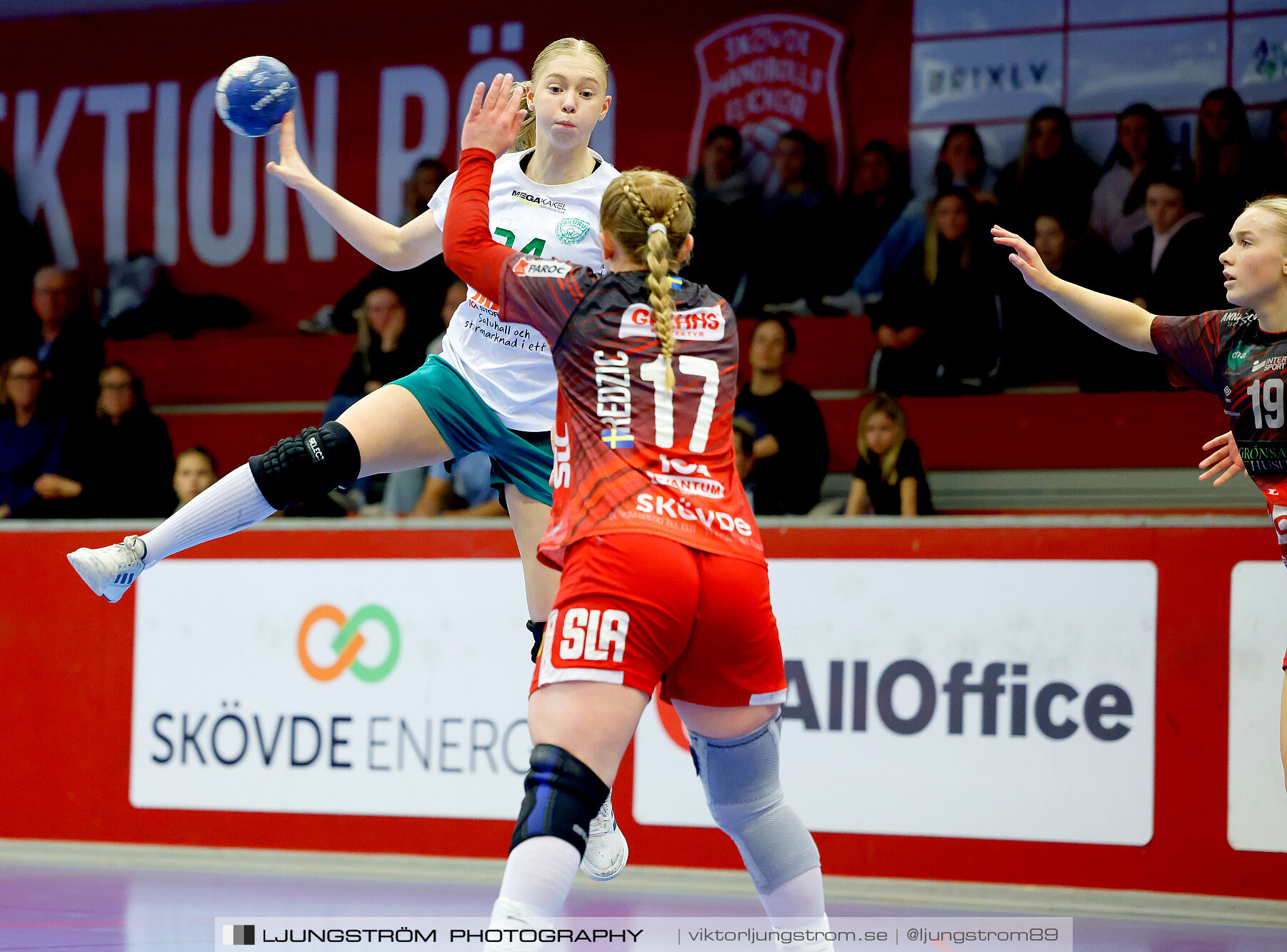 USM F18 Steg 4 Skövde HF-Skuru IK 23-26,dam,Skövde Idrottshall,Skövde,Sverige,Ungdoms-SM,Handboll,2025,369781
