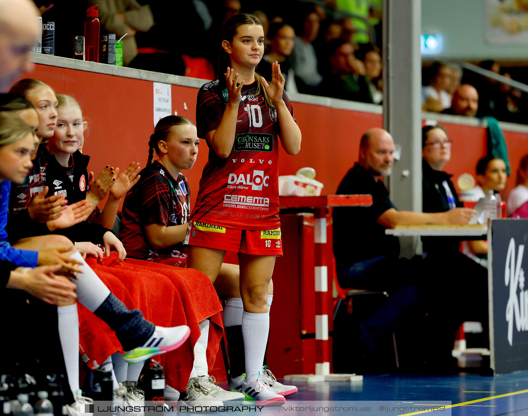 USM F18 Steg 4 Skövde HF-Skuru IK 23-26,dam,Skövde Idrottshall,Skövde,Sverige,Ungdoms-SM,Handboll,2025,369782