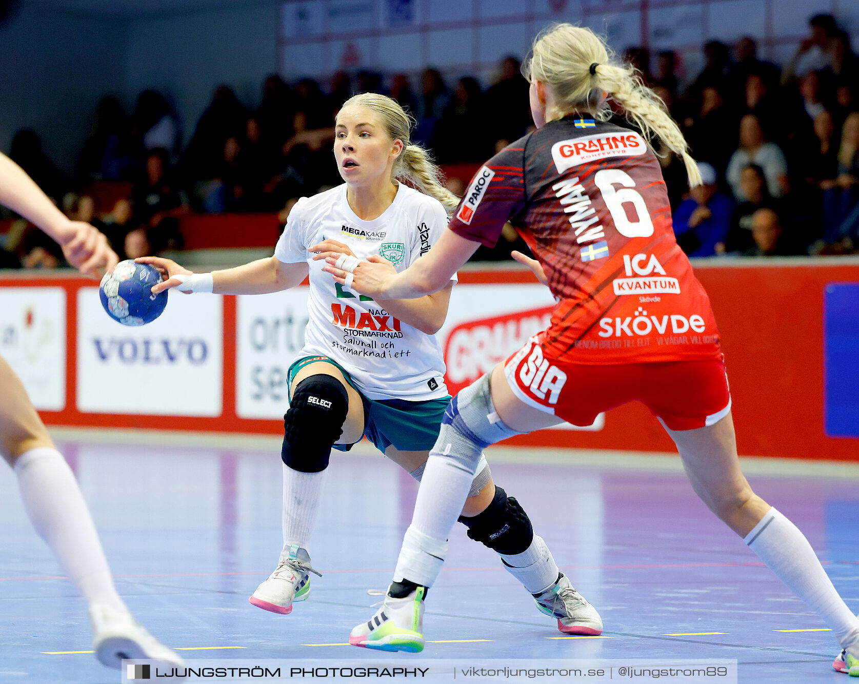 USM F18 Steg 4 Skövde HF-Skuru IK 23-26,dam,Skövde Idrottshall,Skövde,Sverige,Ungdoms-SM,Handboll,2025,369788