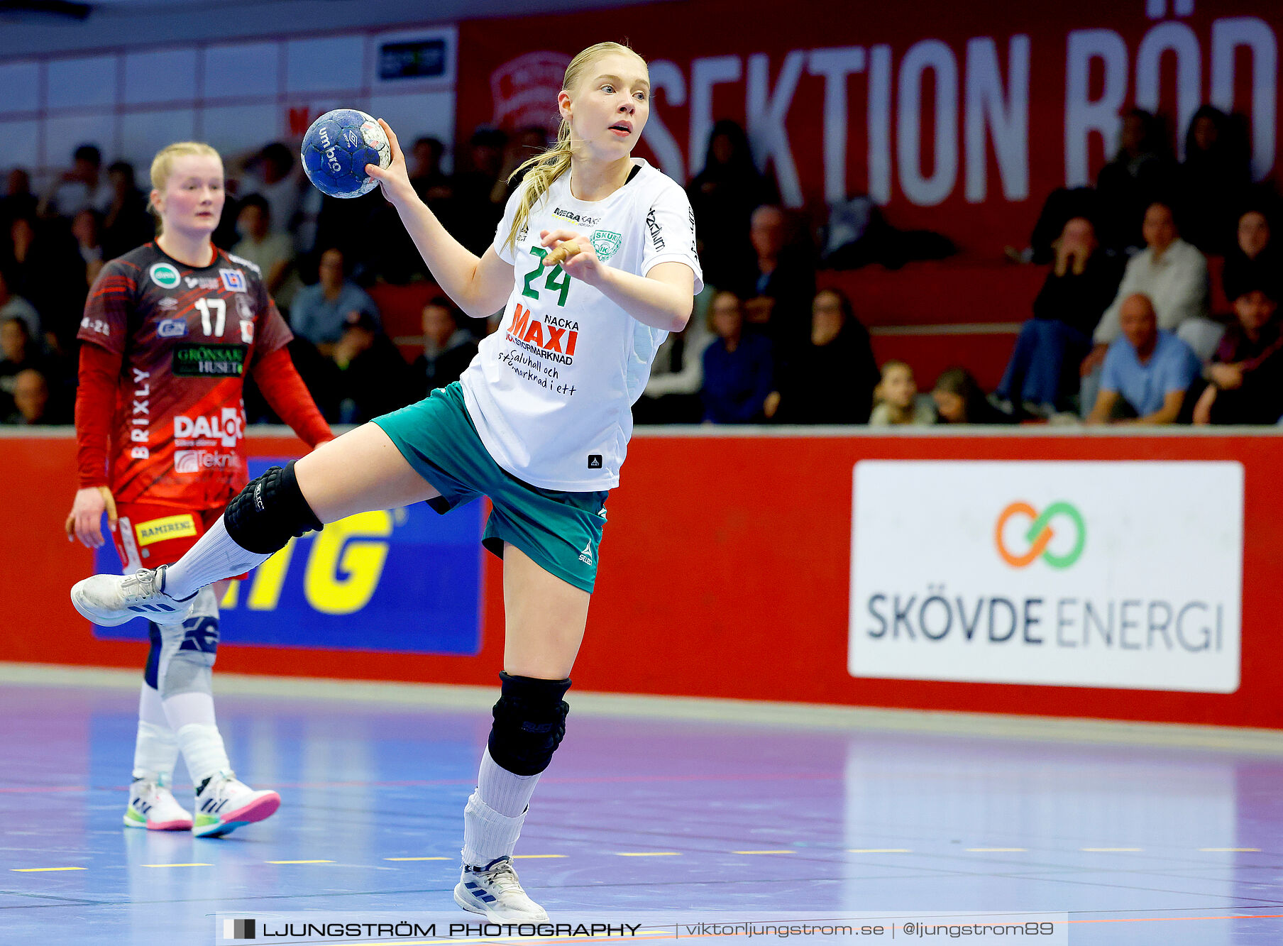 USM F18 Steg 4 Skövde HF-Skuru IK 23-26,dam,Skövde Idrottshall,Skövde,Sverige,Ungdoms-SM,Handboll,2025,369795
