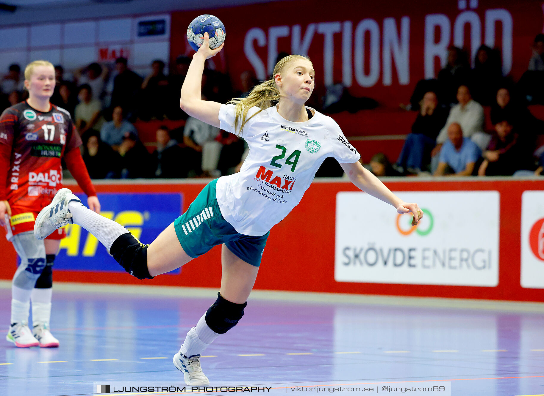 USM F18 Steg 4 Skövde HF-Skuru IK 23-26,dam,Skövde Idrottshall,Skövde,Sverige,Ungdoms-SM,Handboll,2025,369797