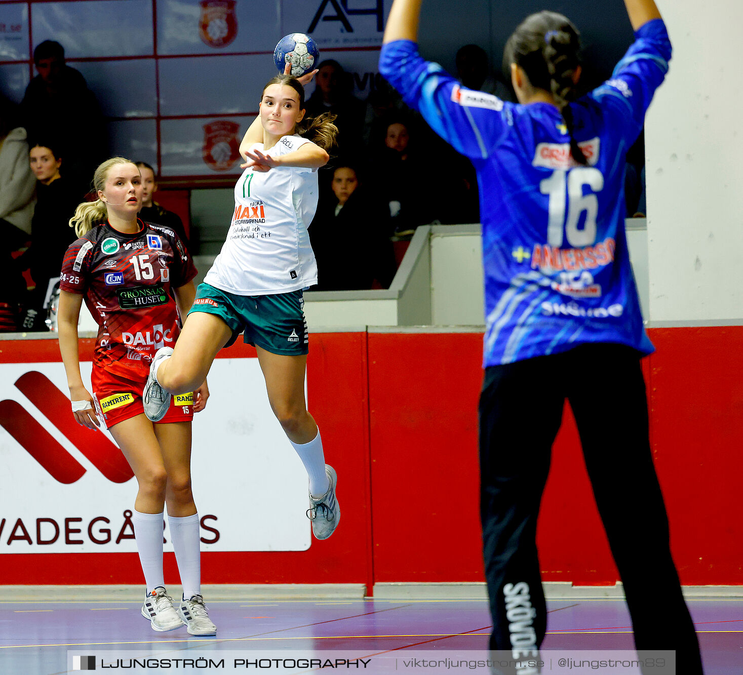 USM F18 Steg 4 Skövde HF-Skuru IK 23-26,dam,Skövde Idrottshall,Skövde,Sverige,Ungdoms-SM,Handboll,2025,369803