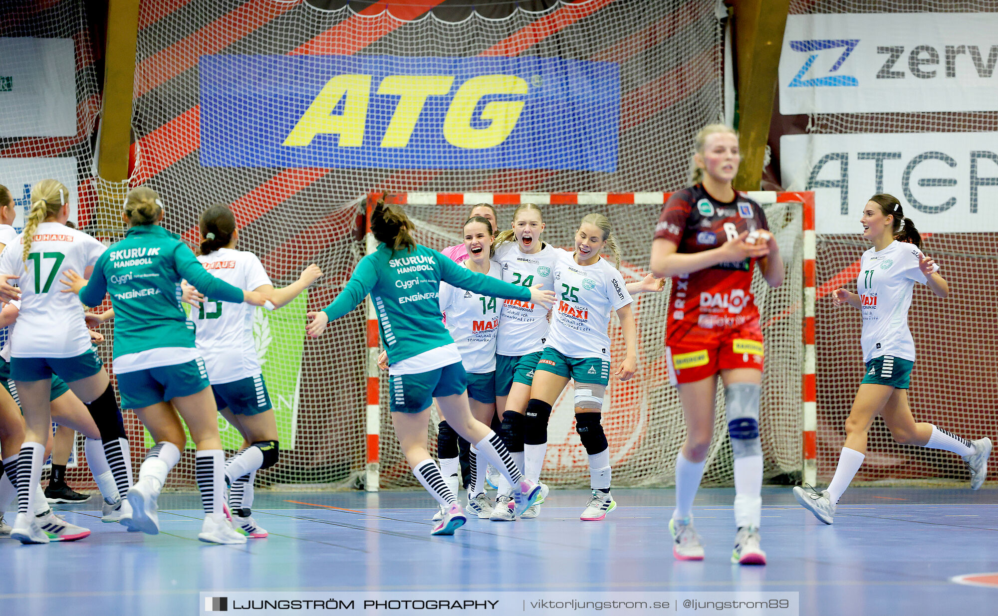 USM F18 Steg 4 Skövde HF-Skuru IK 23-26,dam,Skövde Idrottshall,Skövde,Sverige,Ungdoms-SM,Handboll,2025,369809