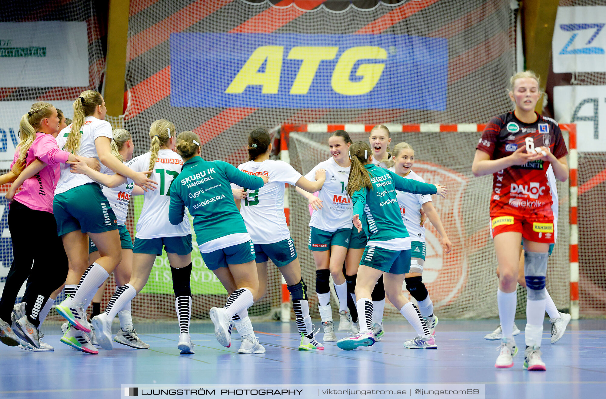 USM F18 Steg 4 Skövde HF-Skuru IK 23-26,dam,Skövde Idrottshall,Skövde,Sverige,Ungdoms-SM,Handboll,2025,369810