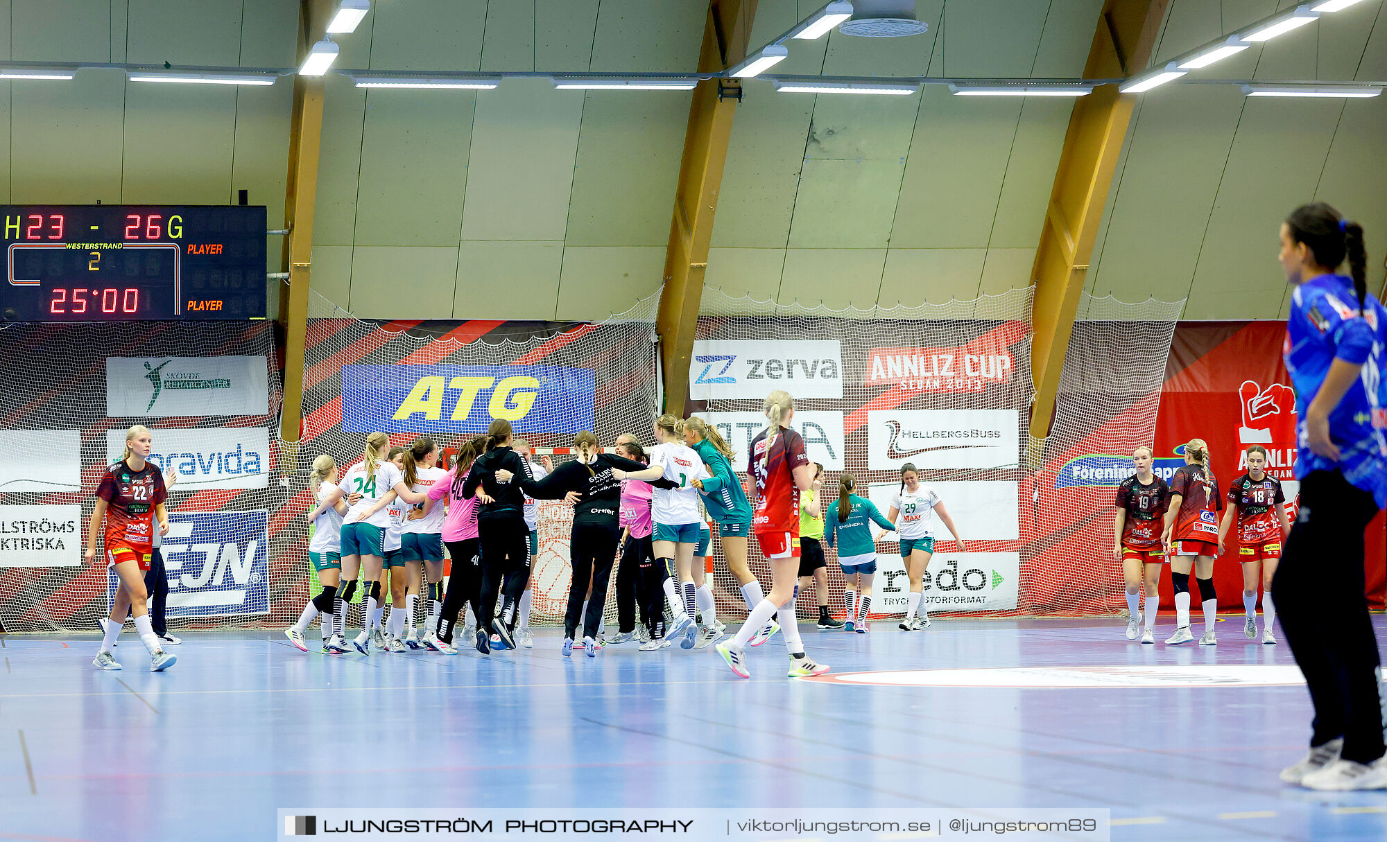 USM F18 Steg 4 Skövde HF-Skuru IK 23-26,dam,Skövde Idrottshall,Skövde,Sverige,Ungdoms-SM,Handboll,2025,369814