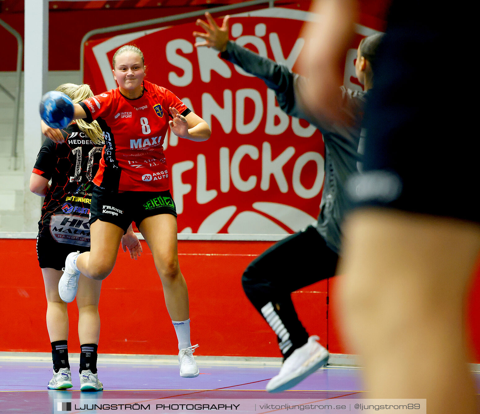 USM F18 Steg 4 HK Malmö-Enköpings HF 37-21,dam,Skövde Idrottshall,Skövde,Sverige,Ungdoms-SM,Handboll,2025,369844