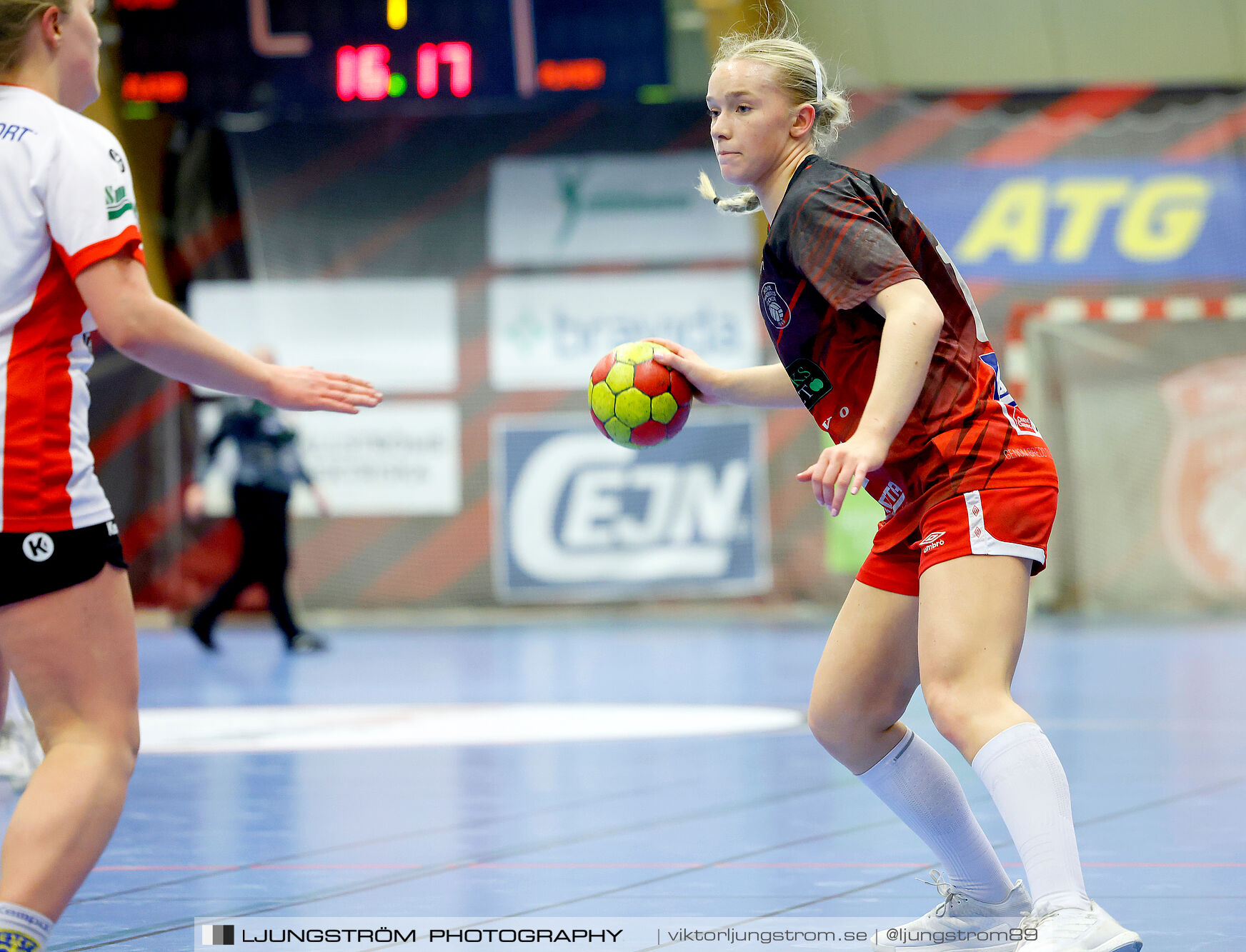 USM F18 Steg 4 Skövde HF-Enköpings HF 33-17,dam,Skövde Idrottshall,Skövde,Sverige,Ungdoms-SM,Handboll,2025,369980