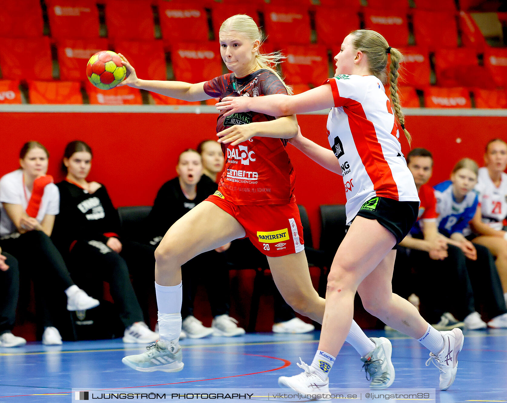 USM F18 Steg 4 Skövde HF-Enköpings HF 33-17,dam,Skövde Idrottshall,Skövde,Sverige,Ungdoms-SM,Handboll,2025,370003