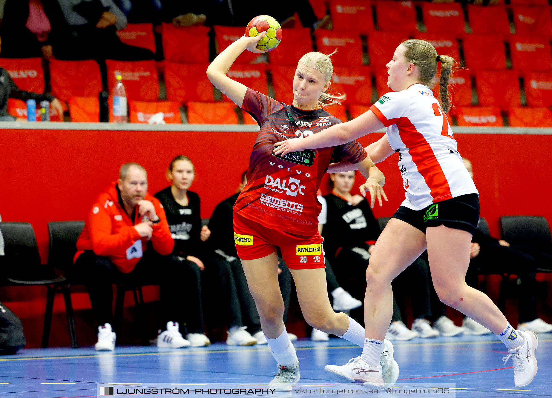 USM F18 Steg 4 Skövde HF-Enköpings HF 33-17,dam,Skövde Idrottshall,Skövde,Sverige,Ungdoms-SM,Handboll,2025,370005