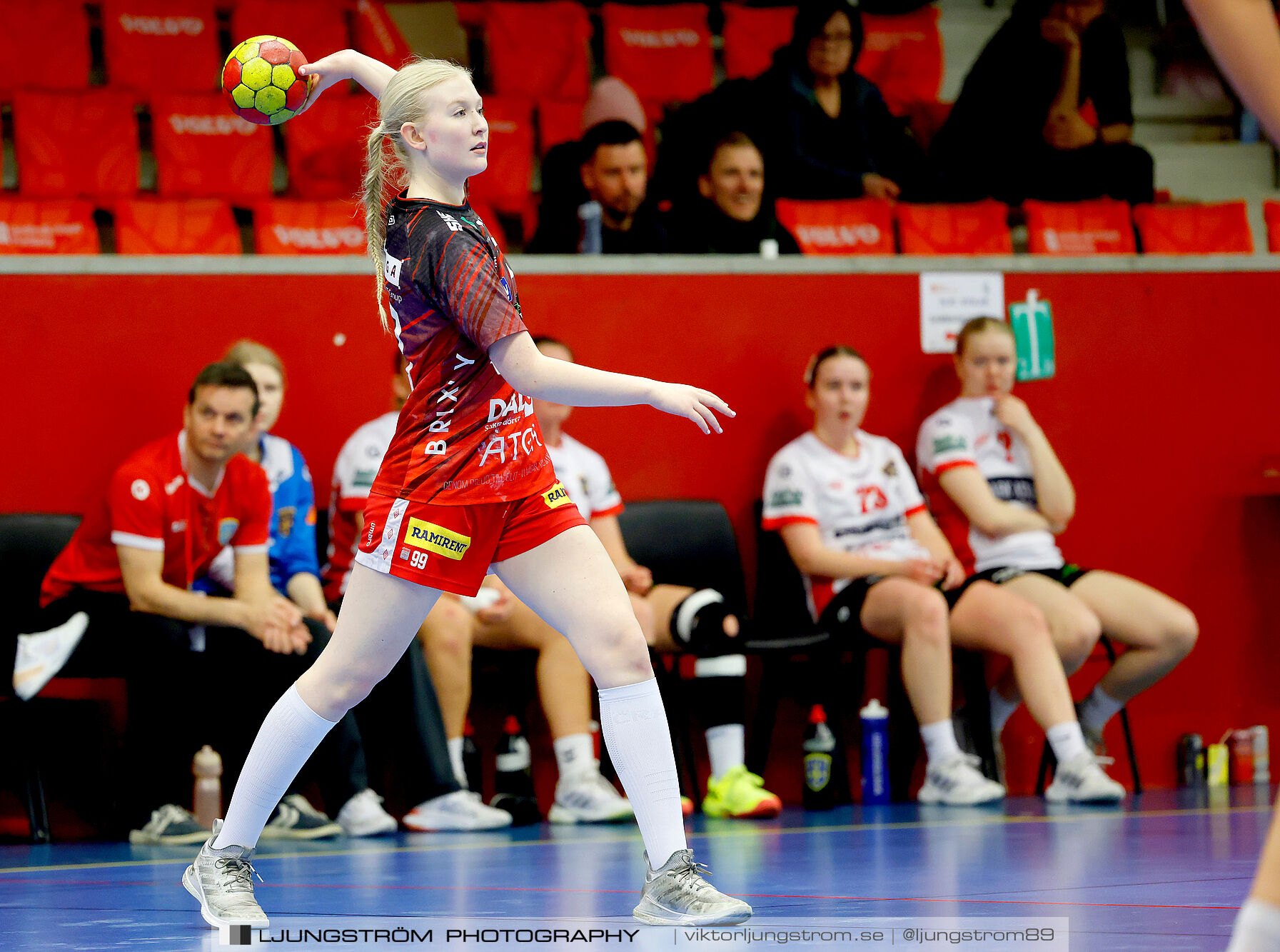 USM F18 Steg 4 Skövde HF-Enköpings HF 33-17,dam,Skövde Idrottshall,Skövde,Sverige,Ungdoms-SM,Handboll,2025,370008