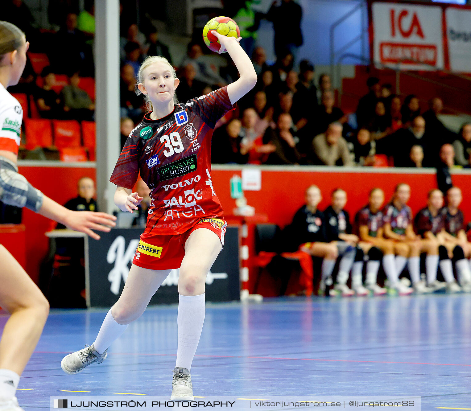 USM F18 Steg 4 Skövde HF-Enköpings HF 33-17,dam,Skövde Idrottshall,Skövde,Sverige,Ungdoms-SM,Handboll,2025,370011